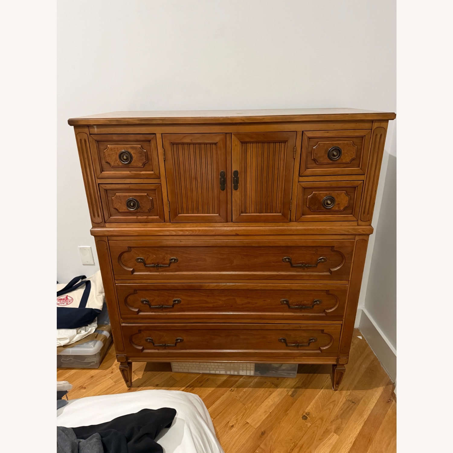Vintage Dresser Seven Drawer Gentleman's Chest - image-1