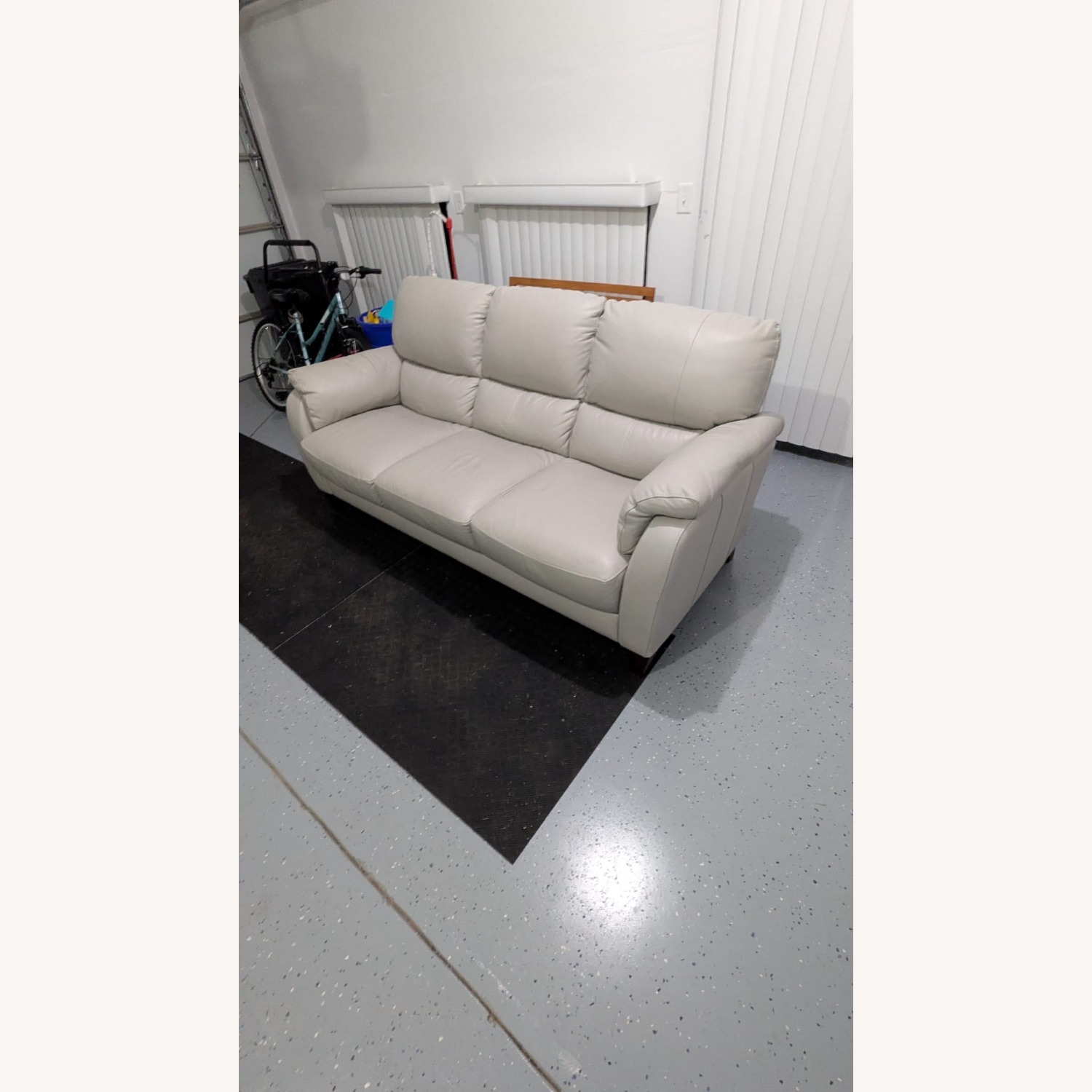 Raymour & Flanigan Harmony Leather Sofa - image-6