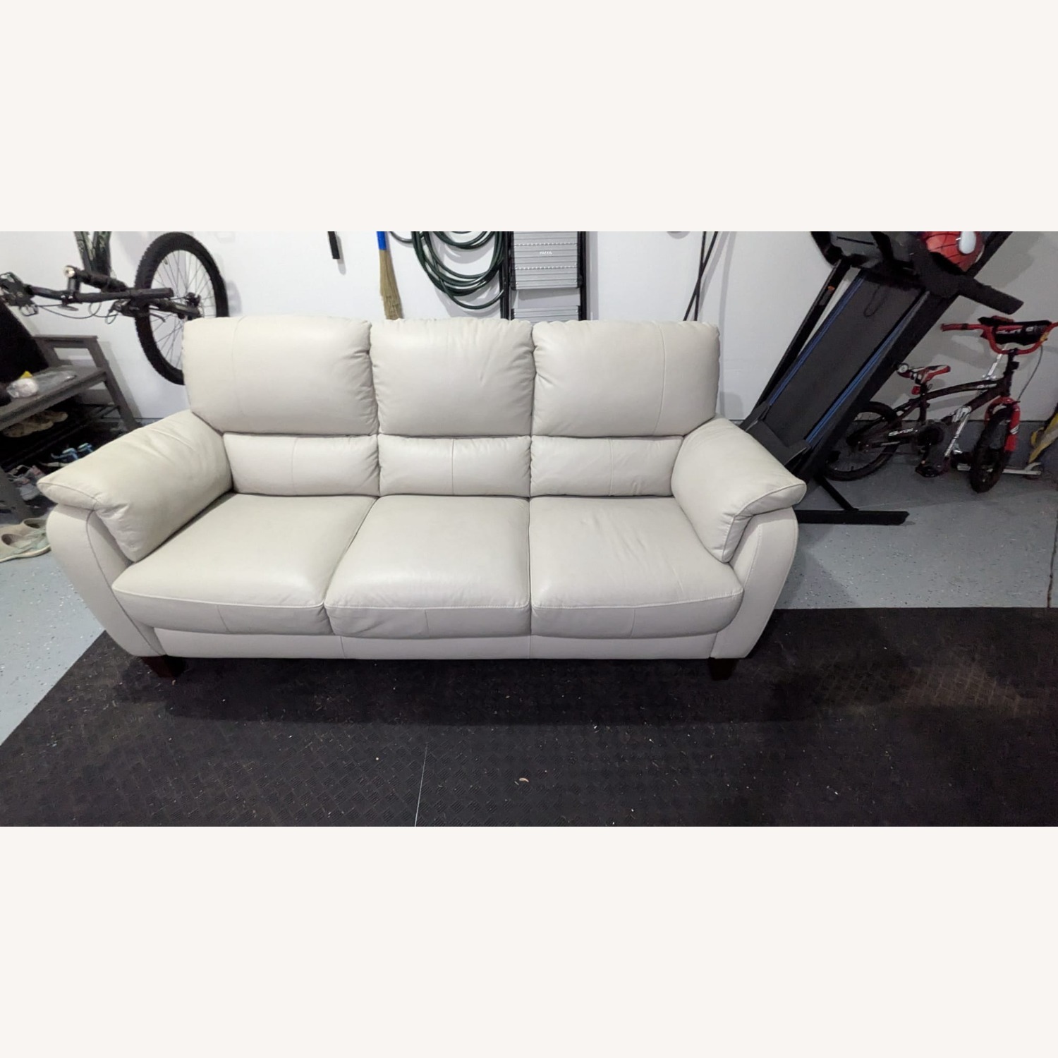Raymour & Flanigan Harmony Leather Sofa - image-1