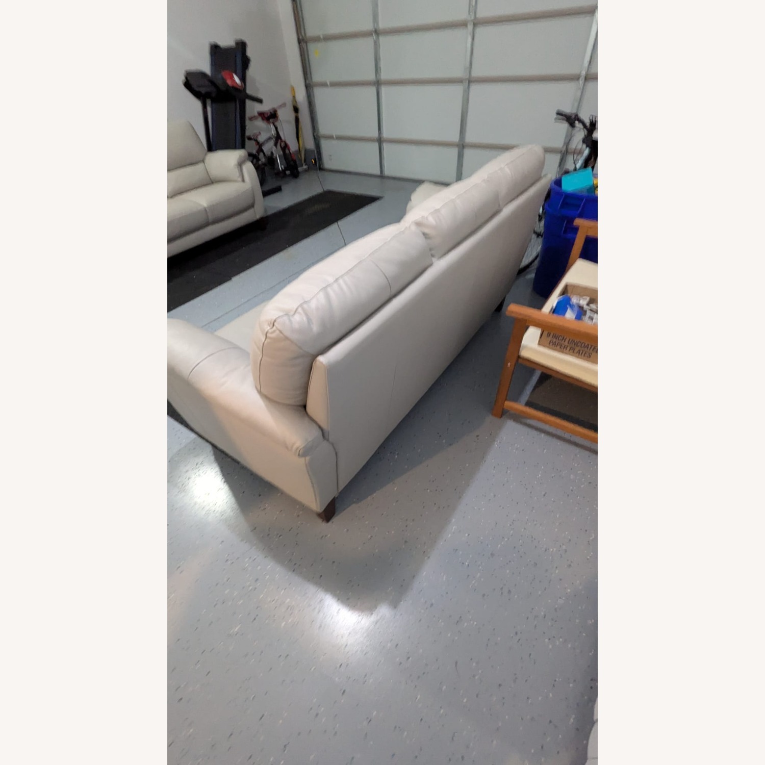 Raymour & Flanigan Harmony Leather Sofa - image-5