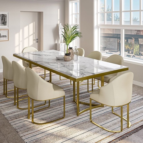 Used 9 Piece Modern Dining Set  for sale on AptDeco