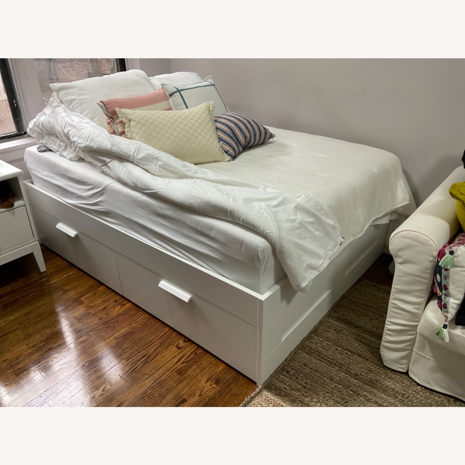 IKEA BRIMNES Bed Frame With Storage - image-4