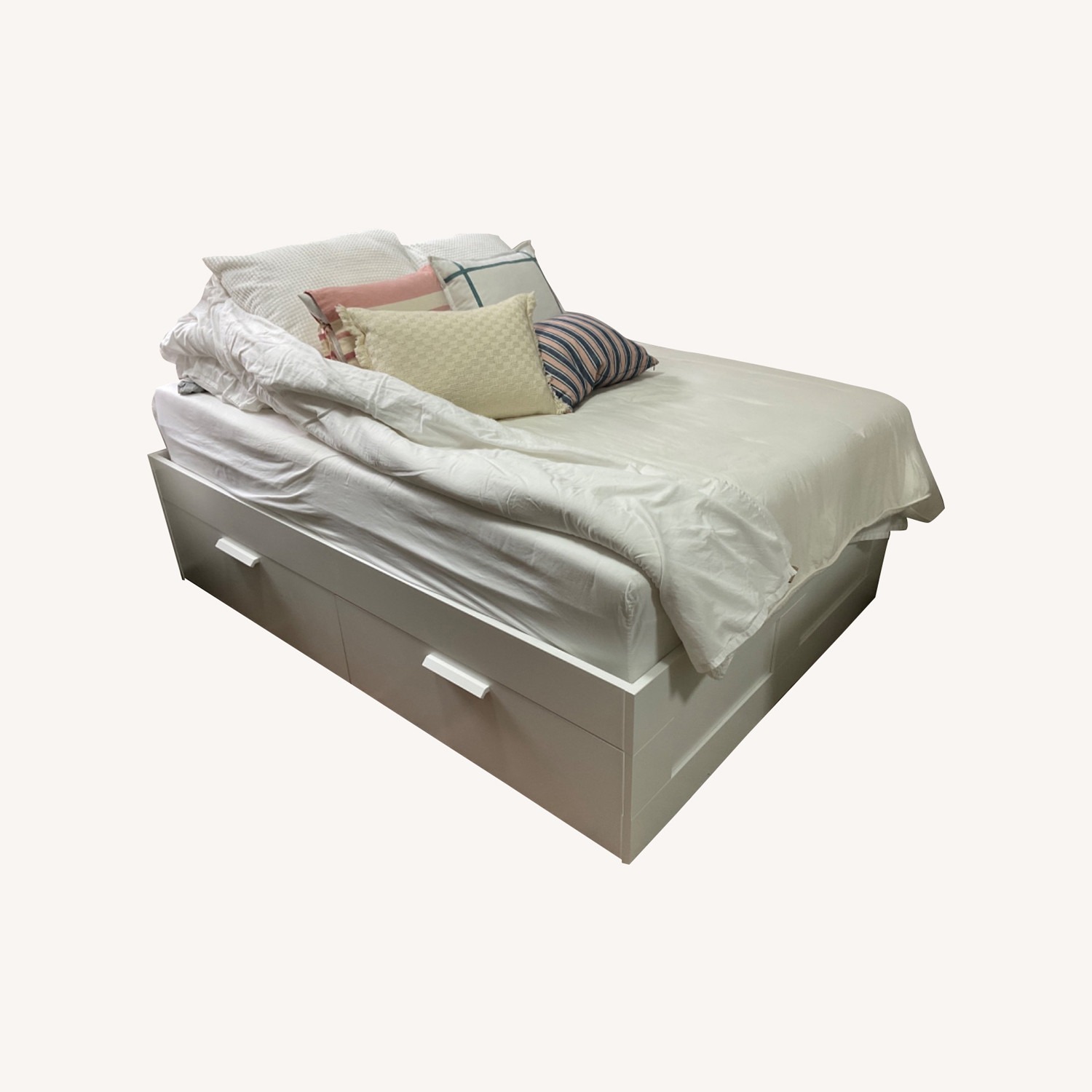 IKEA BRIMNES Bed Frame With Storage - image-1