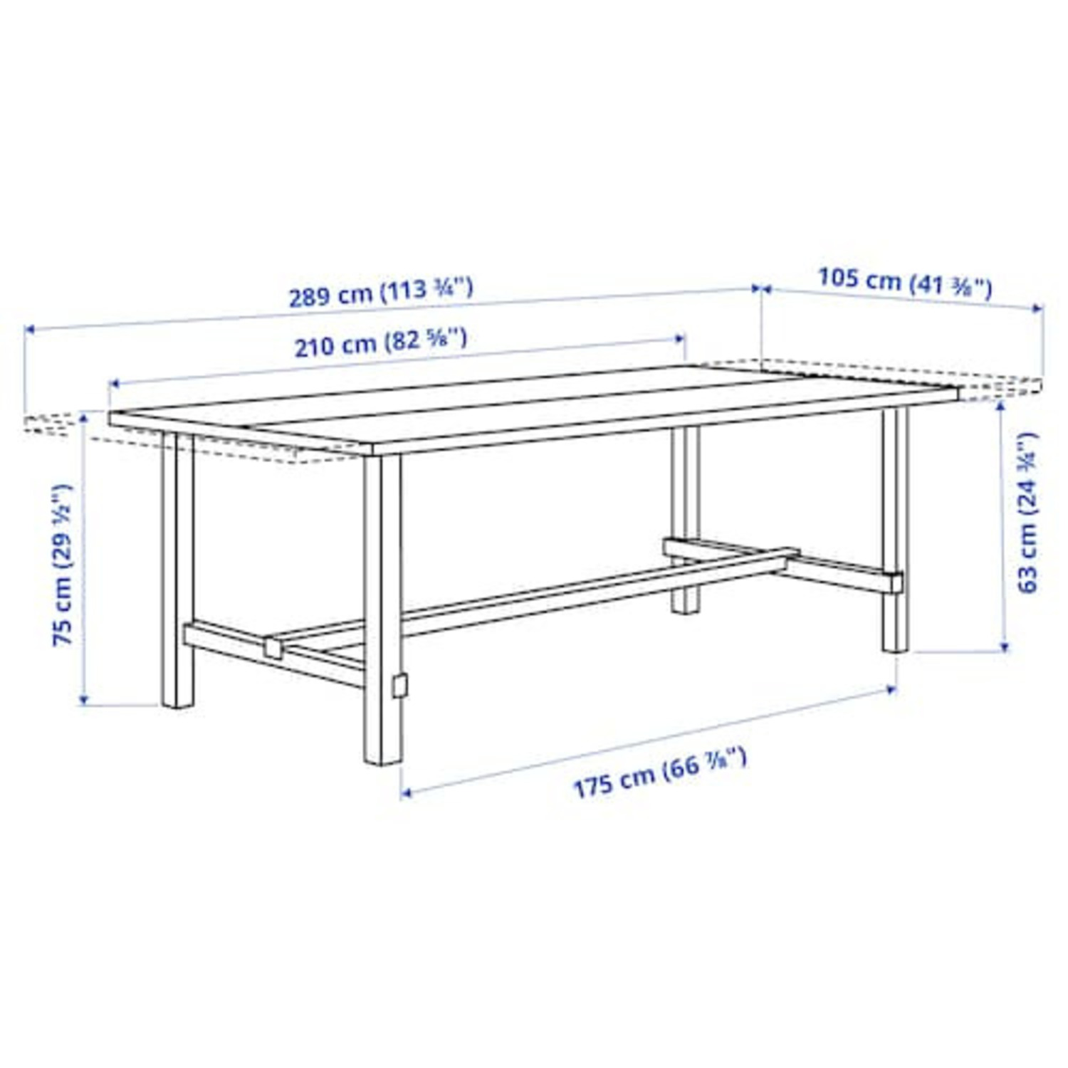 IKEA NORDVIKEN Extendable Table - image-2