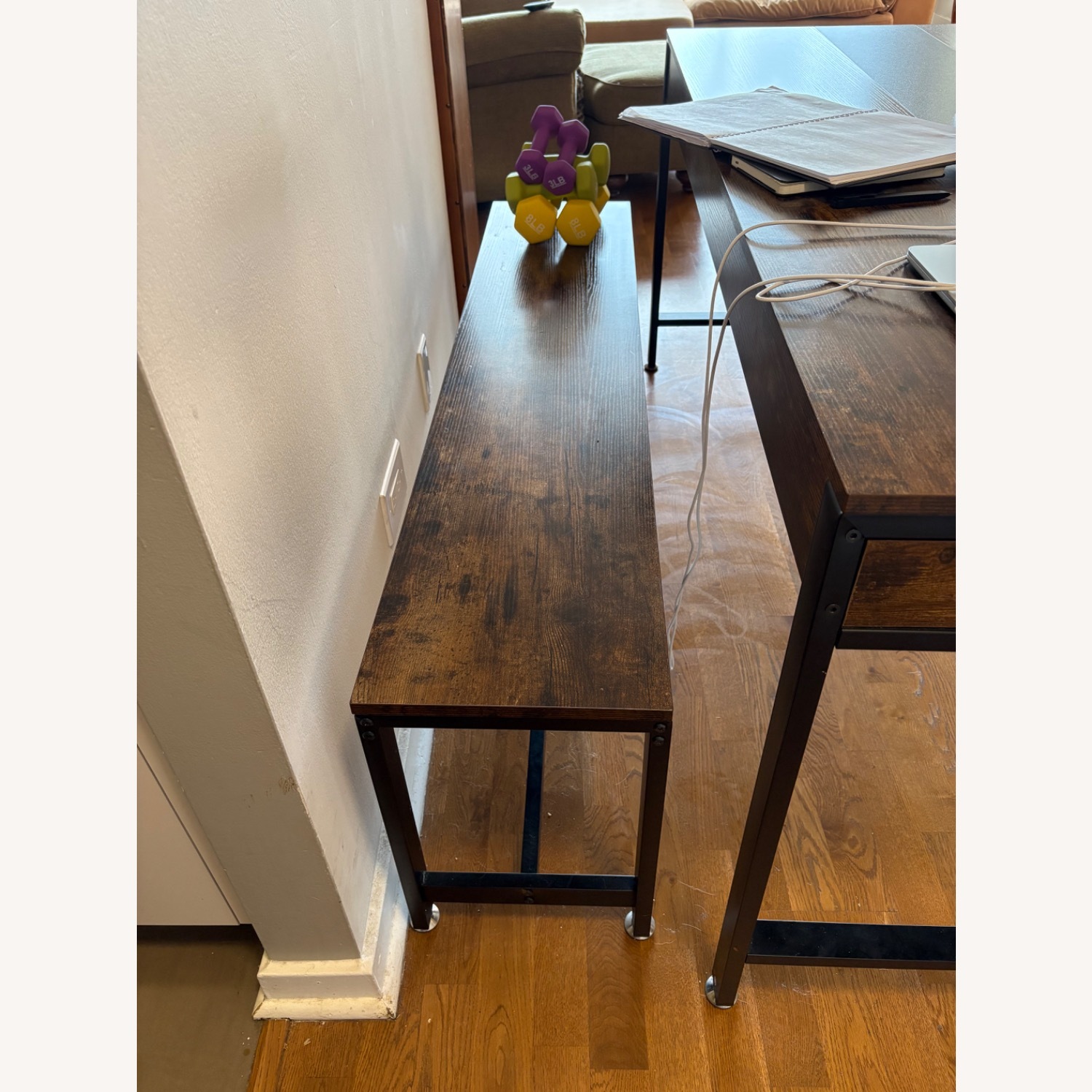 Wayfair Dining Table and 2 Benches - image-3