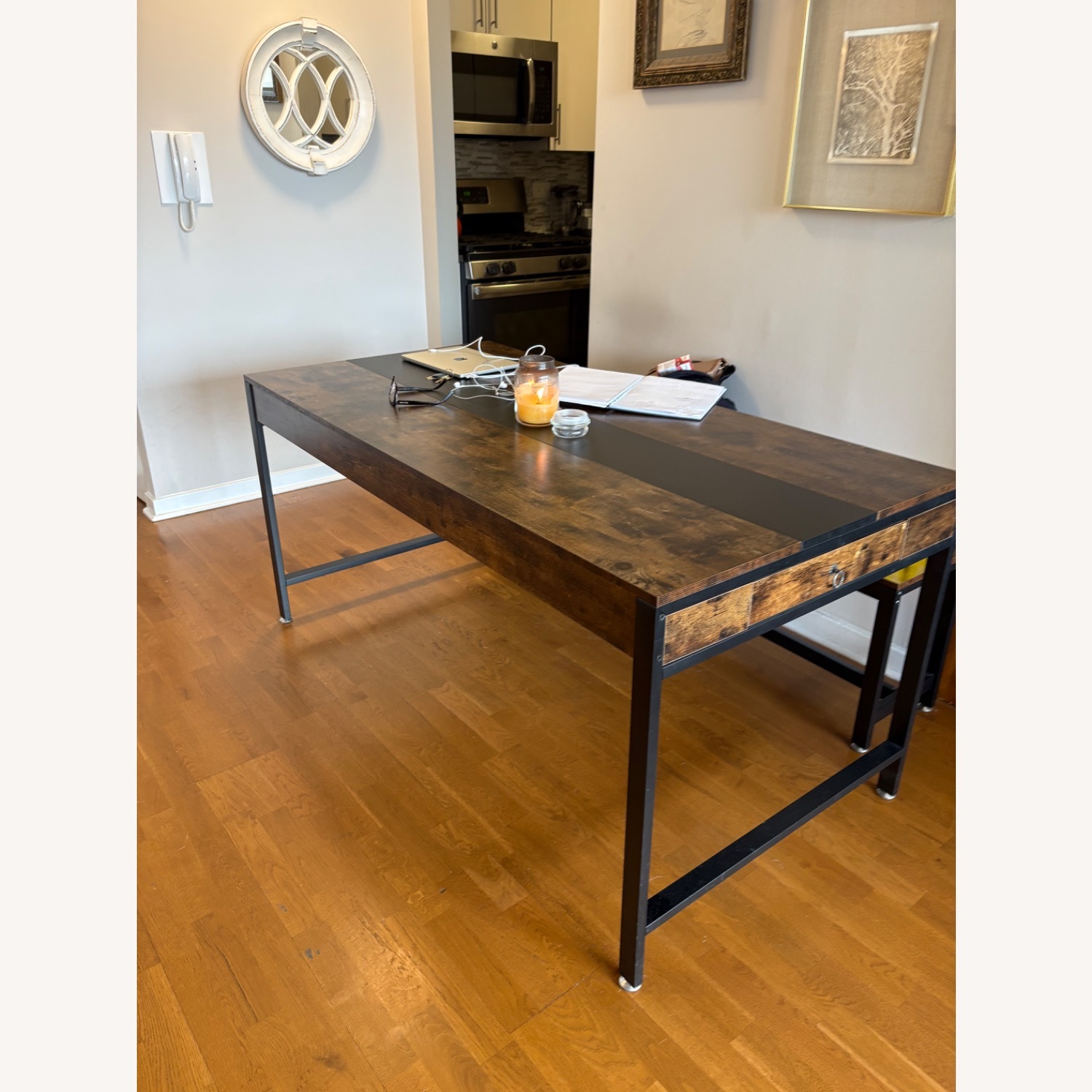Wayfair Dining Table and 2 Benches - image-1