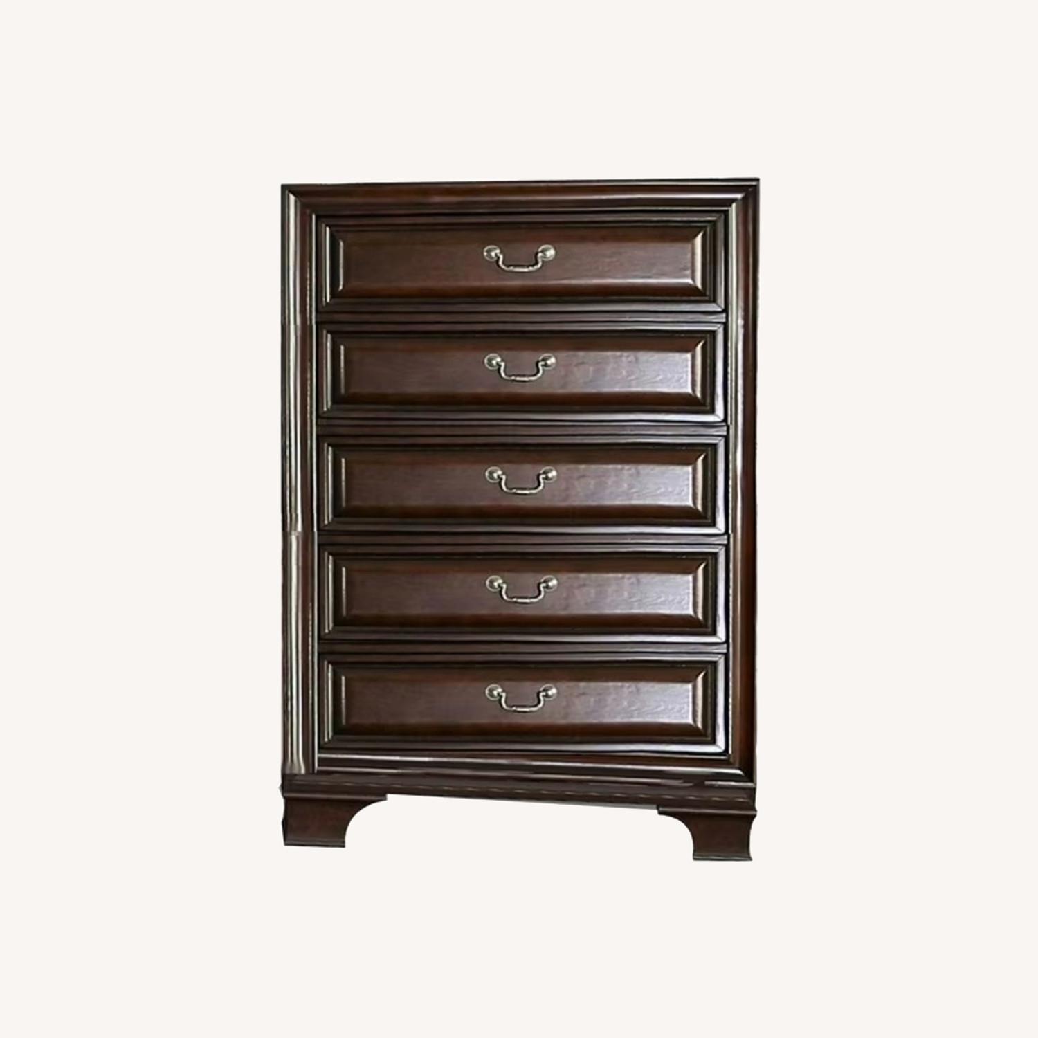 Tall Brown Dresser - image-0