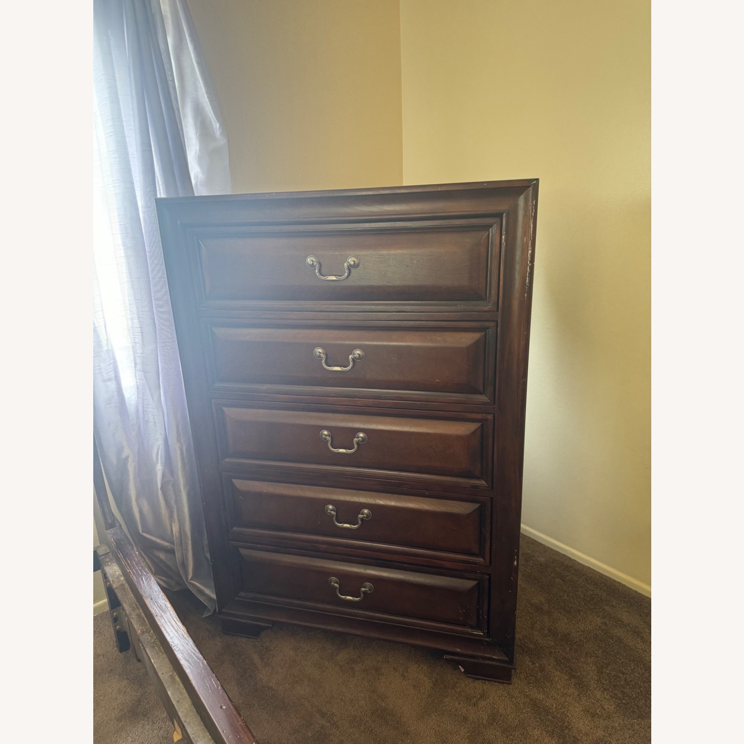 Tall Brown Dresser - image-1