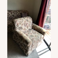 Upholstered Vintage Floral Armchair