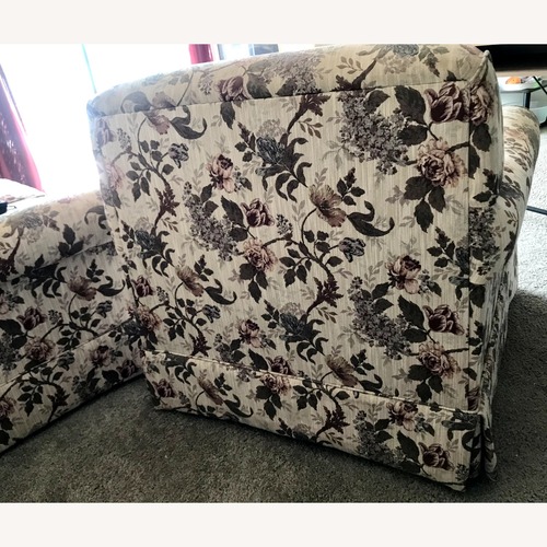 Used Upholstered Vintage Floral Armchair for sale on AptDeco
