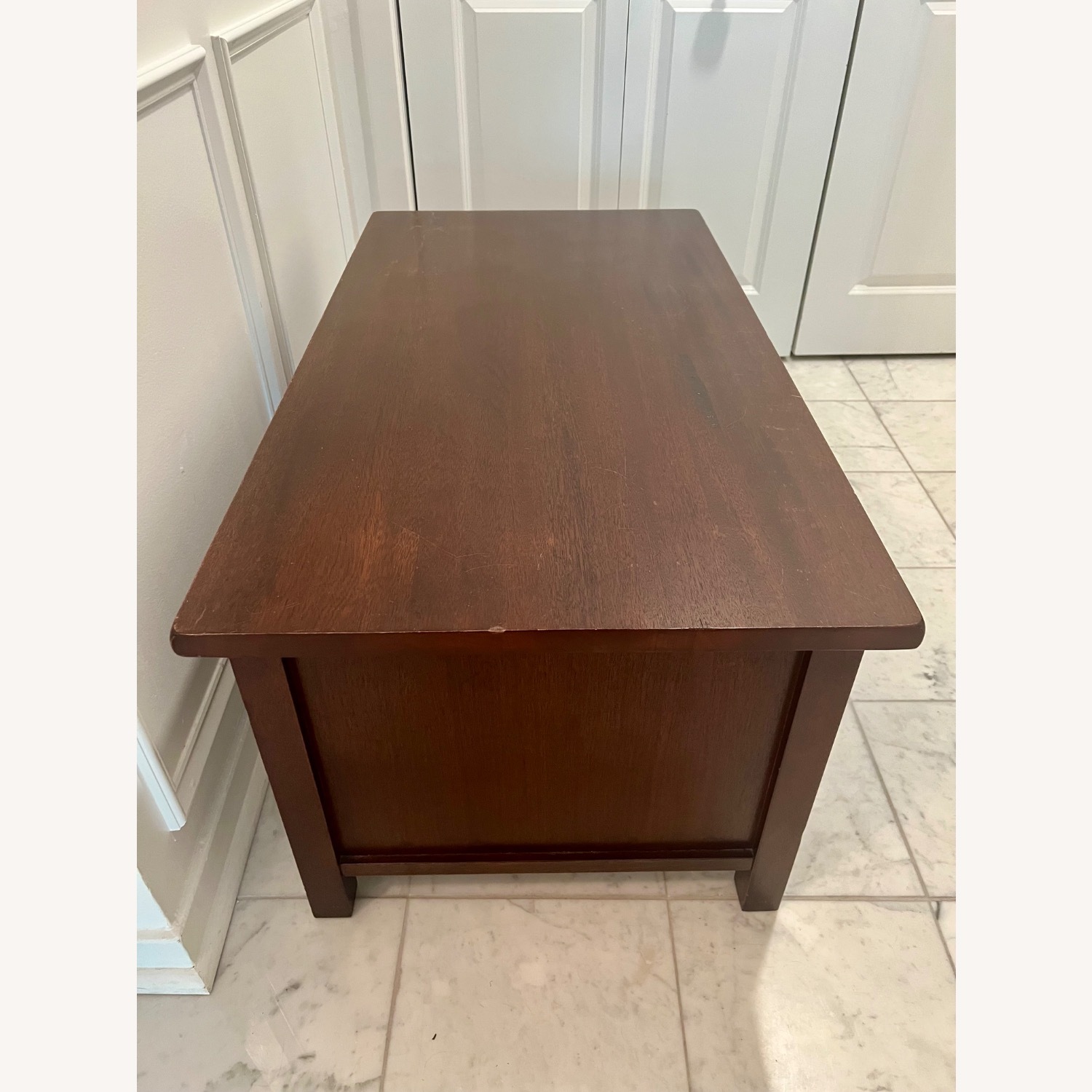 Dark Brown Wood Coffee Table - image-3