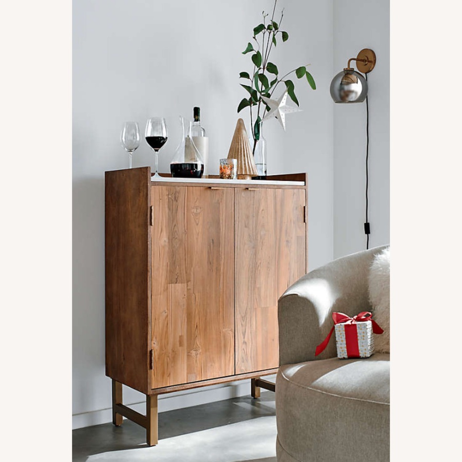 Crate & Barrel Cantina Bar Cabinet - image-5