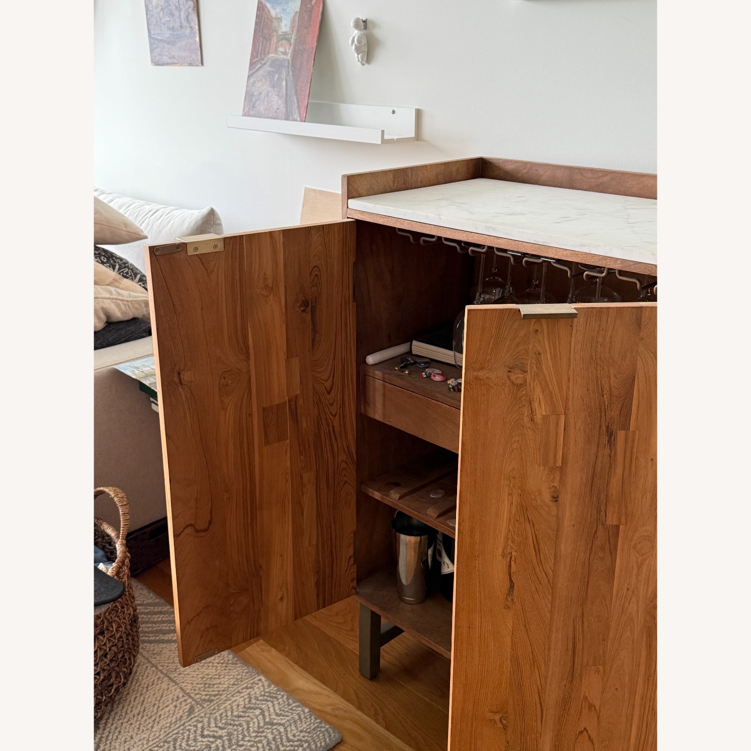 Crate & Barrel Cantina Bar Cabinet - image-7