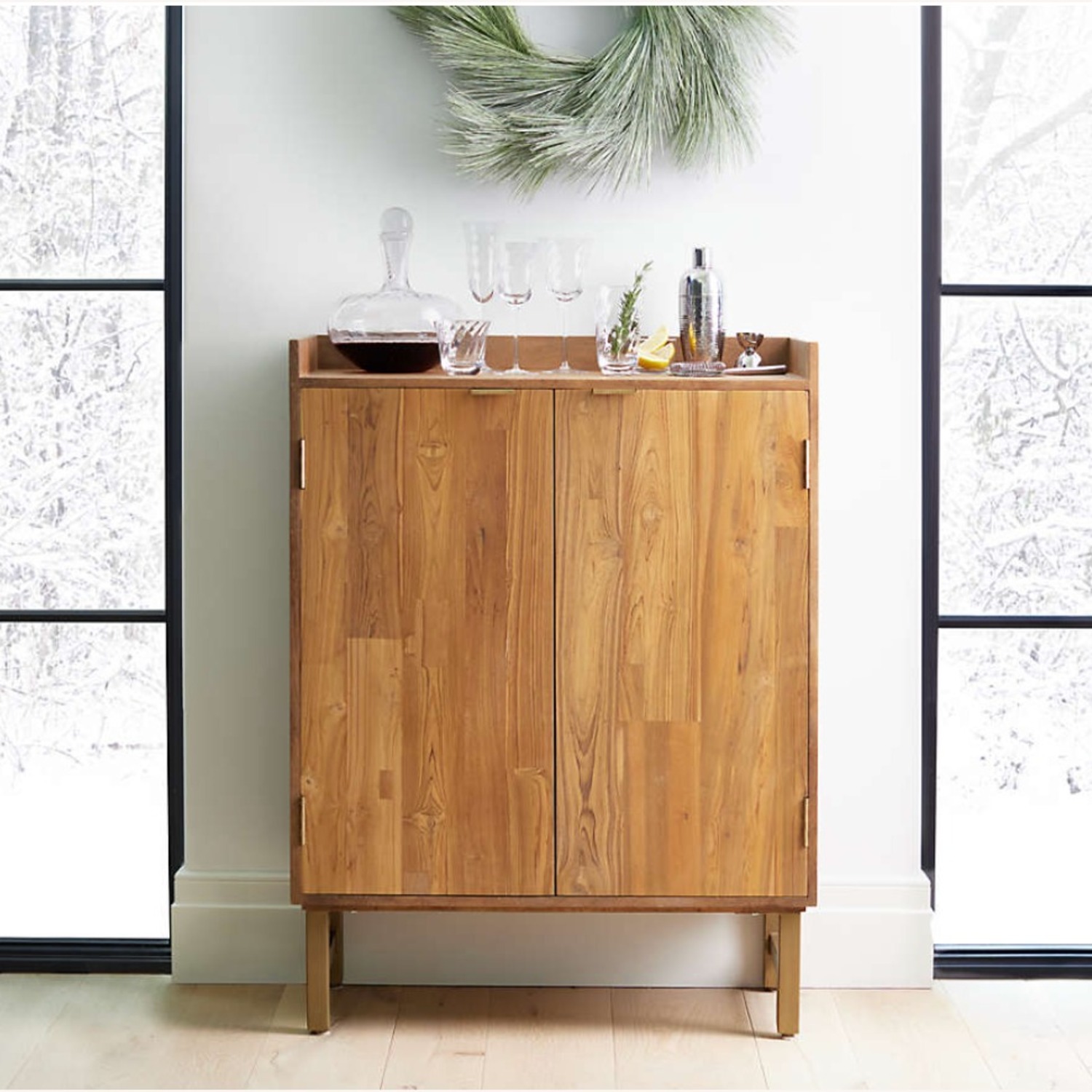 Crate & Barrel Cantina Bar Cabinet - image-1