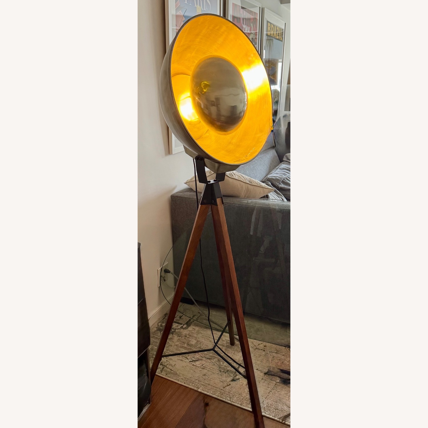 West Elm Studio Tripod Floor Lamp - image-4