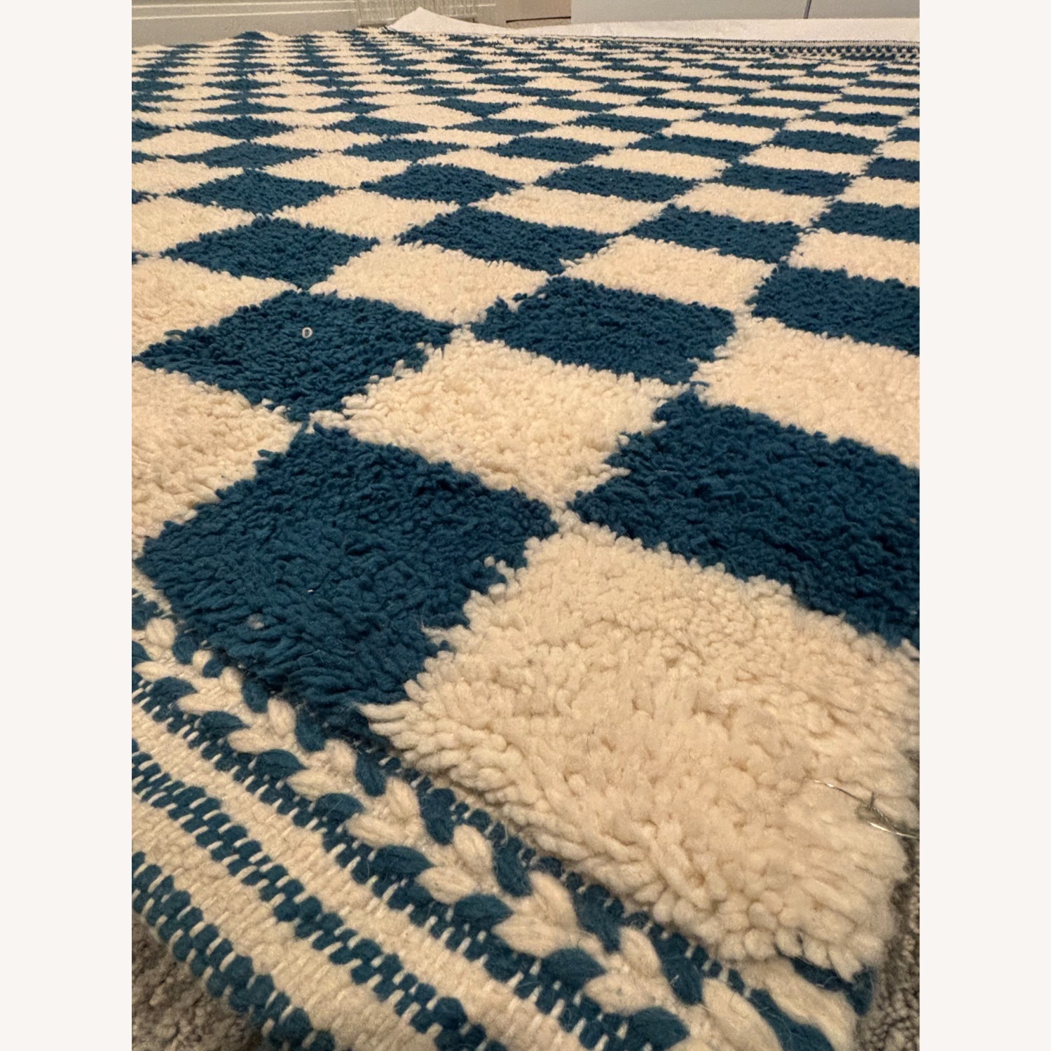 8 x 8 Moroccan Shag Rug Handmade - image-1