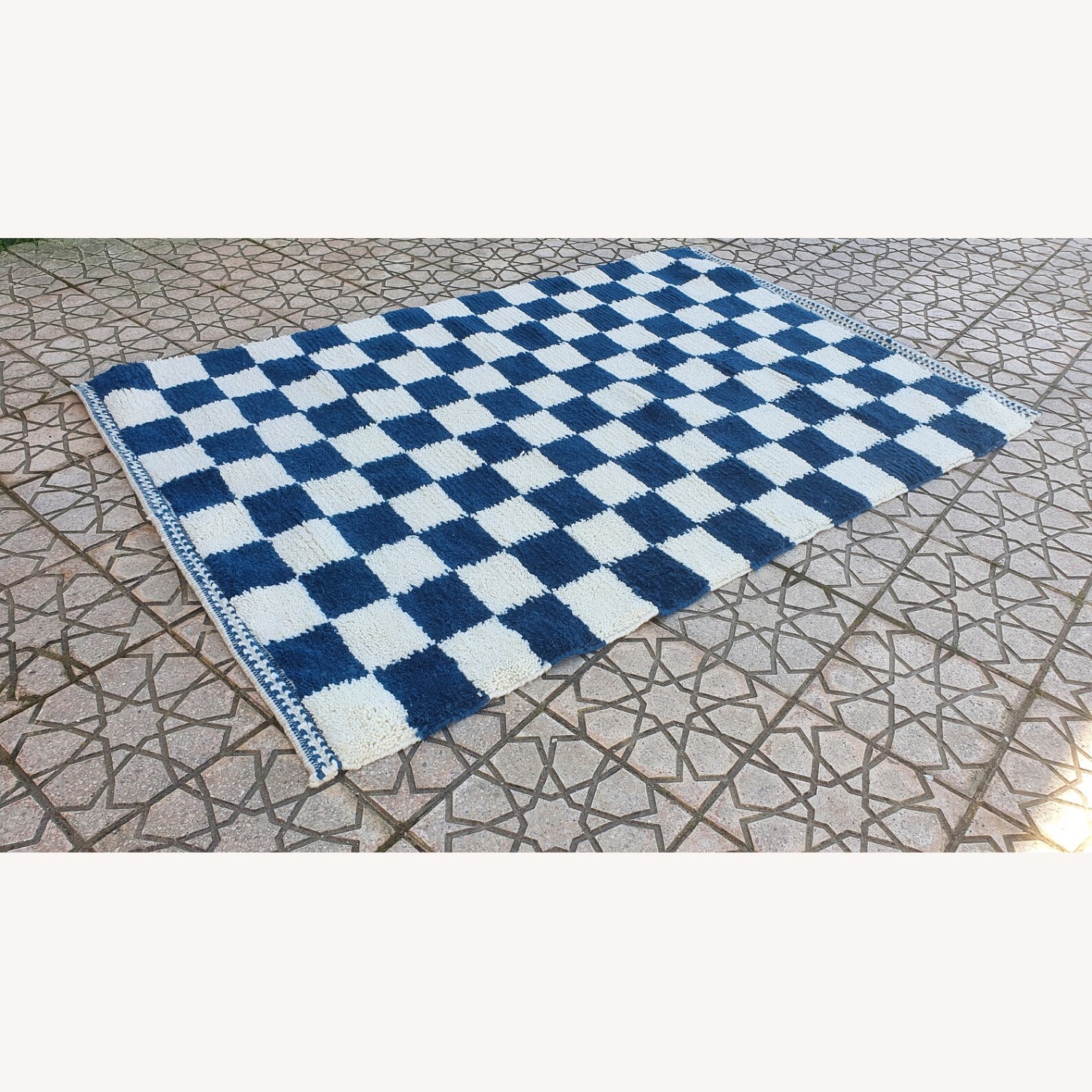 8 x 8 Moroccan Shag Rug Handmade - image-6