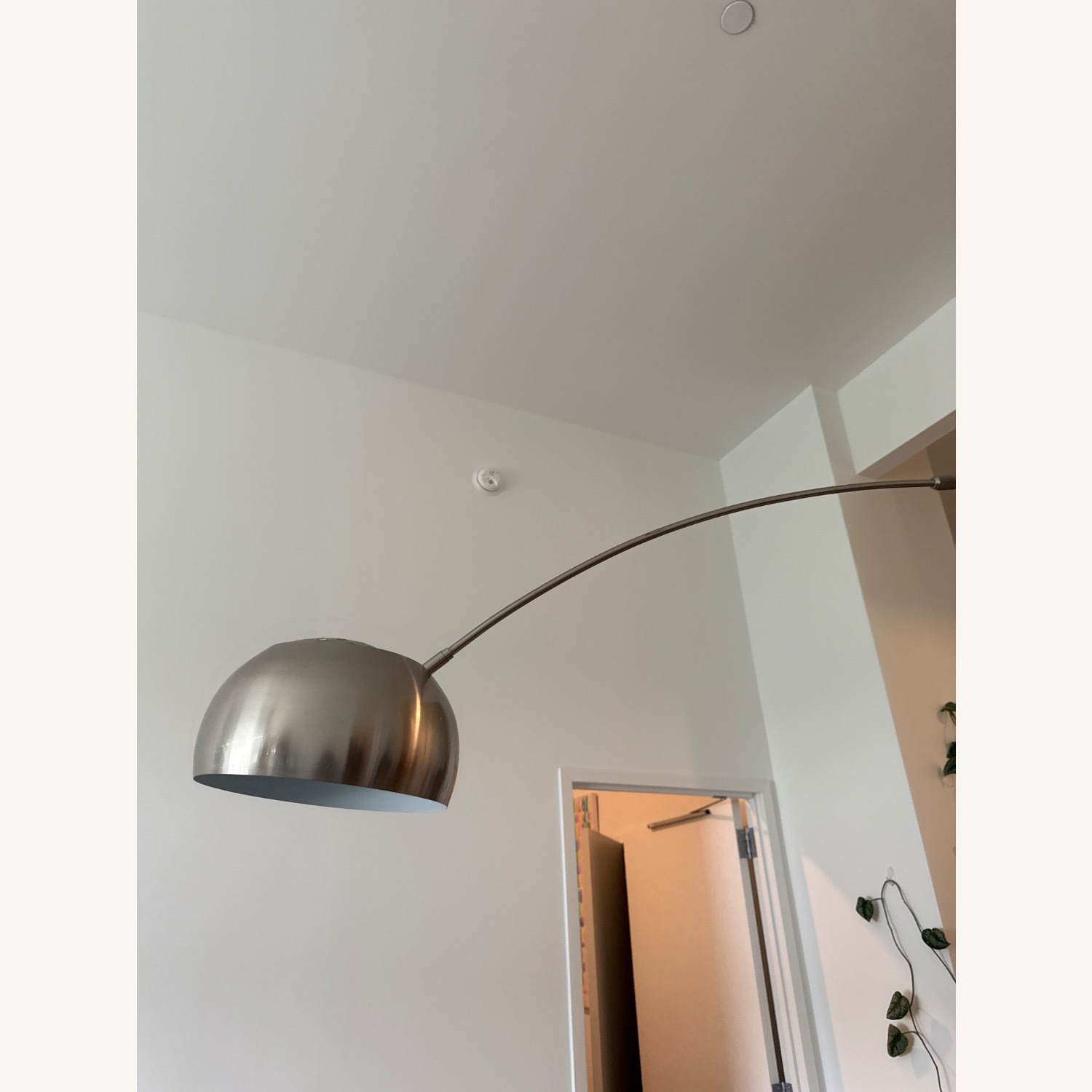 Jensen Lewis Modern Arc Floor Lamp with Metal Base - image-2
