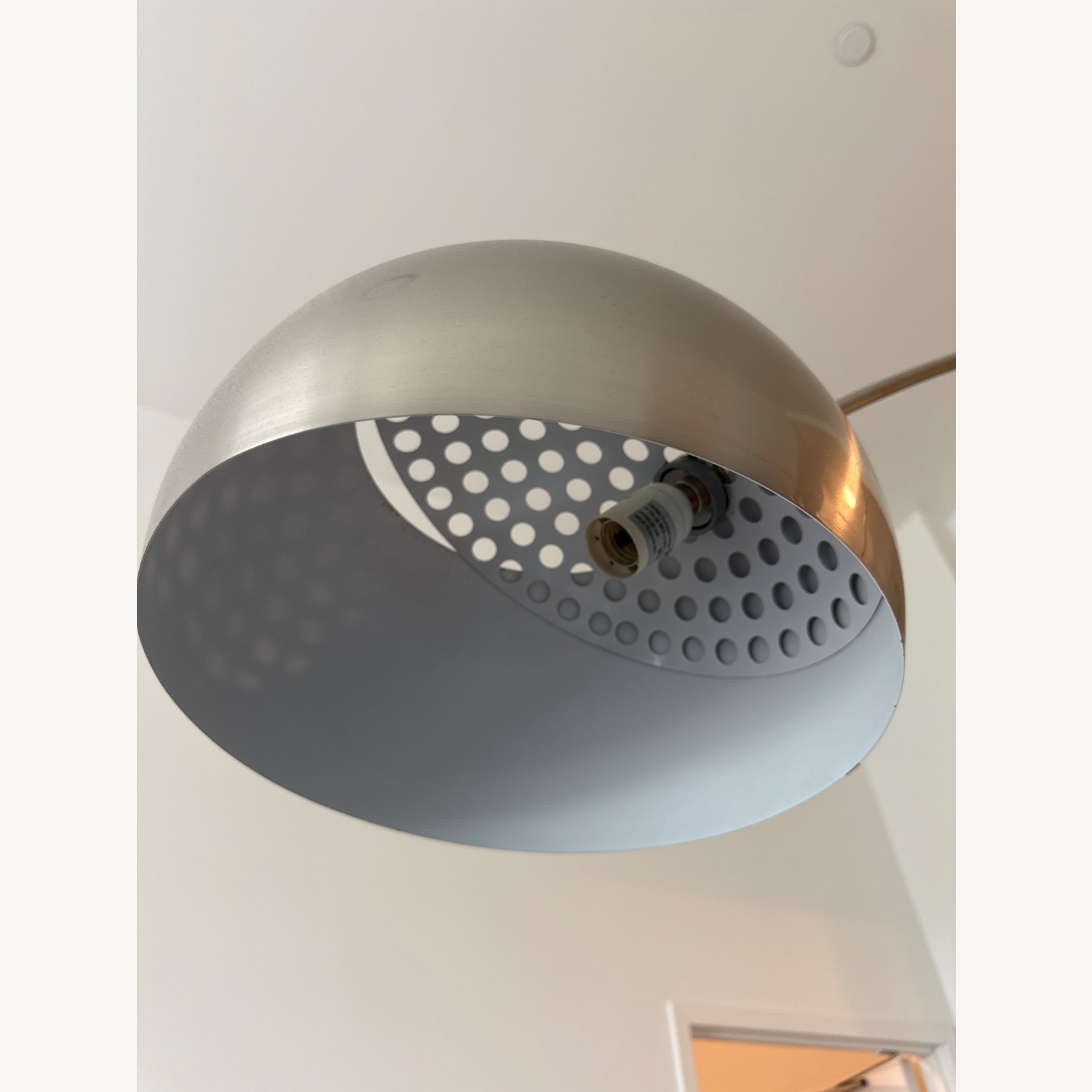 Jensen Lewis Modern Arc Floor Lamp with Metal Base - image-4