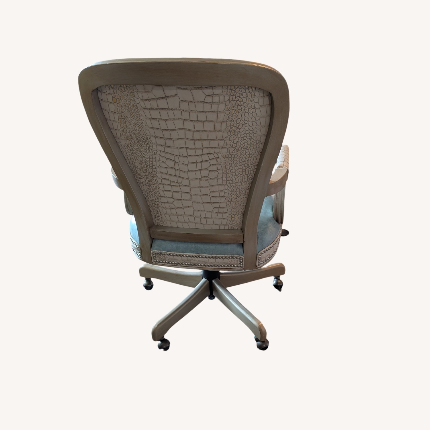 Horchow Massoud Custom Leather Chair - image-2