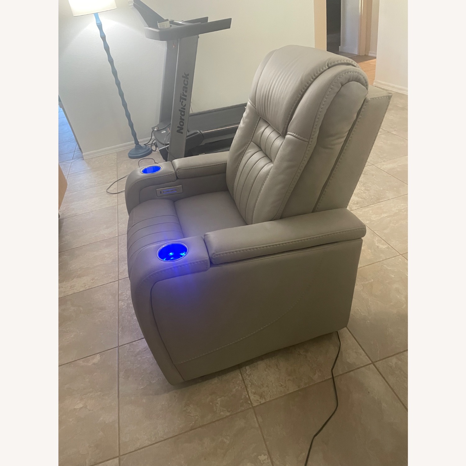 Kane's Furniture Grey Recliner - image-3