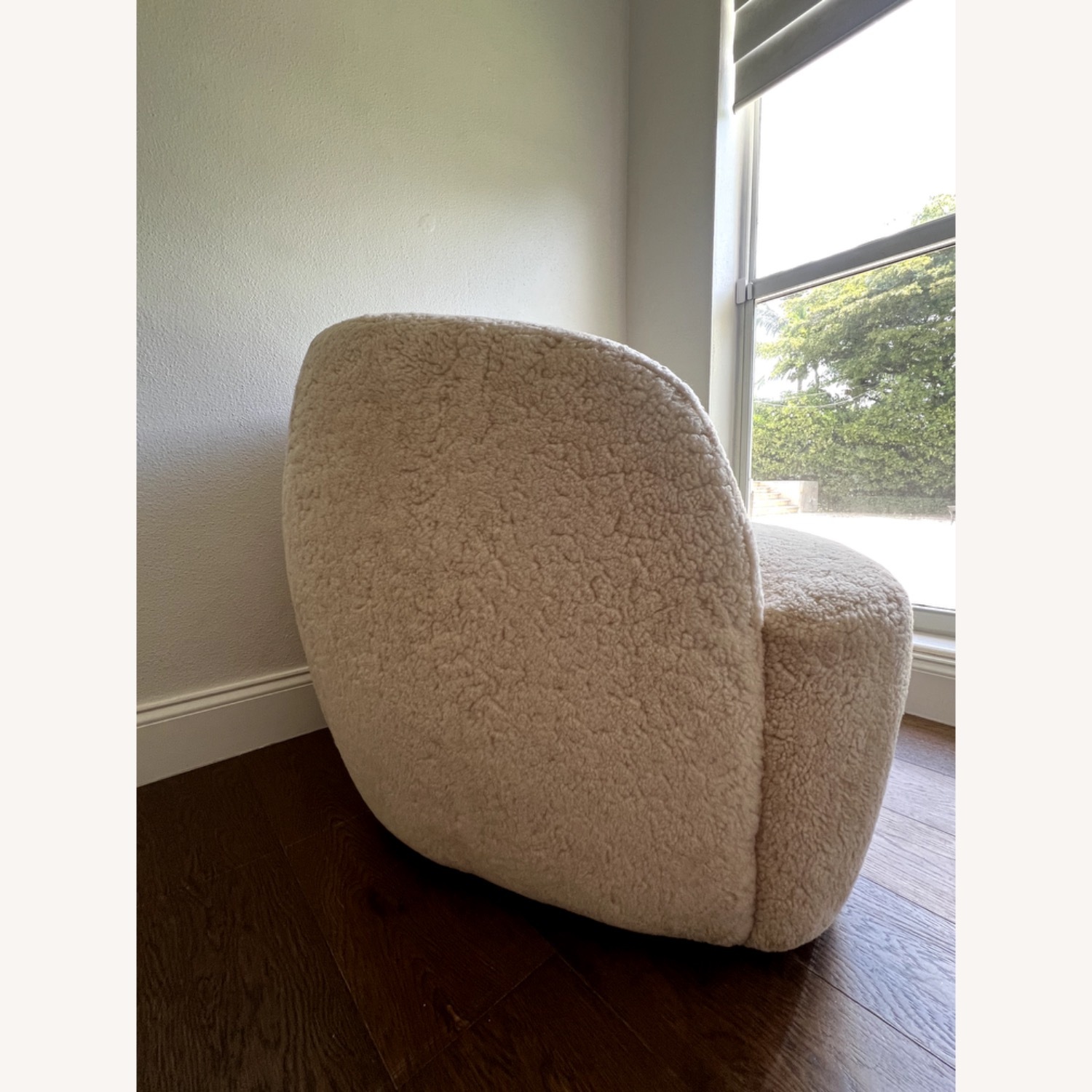 CB2 Gwyneth Shearling Swivel Chair  - image-3