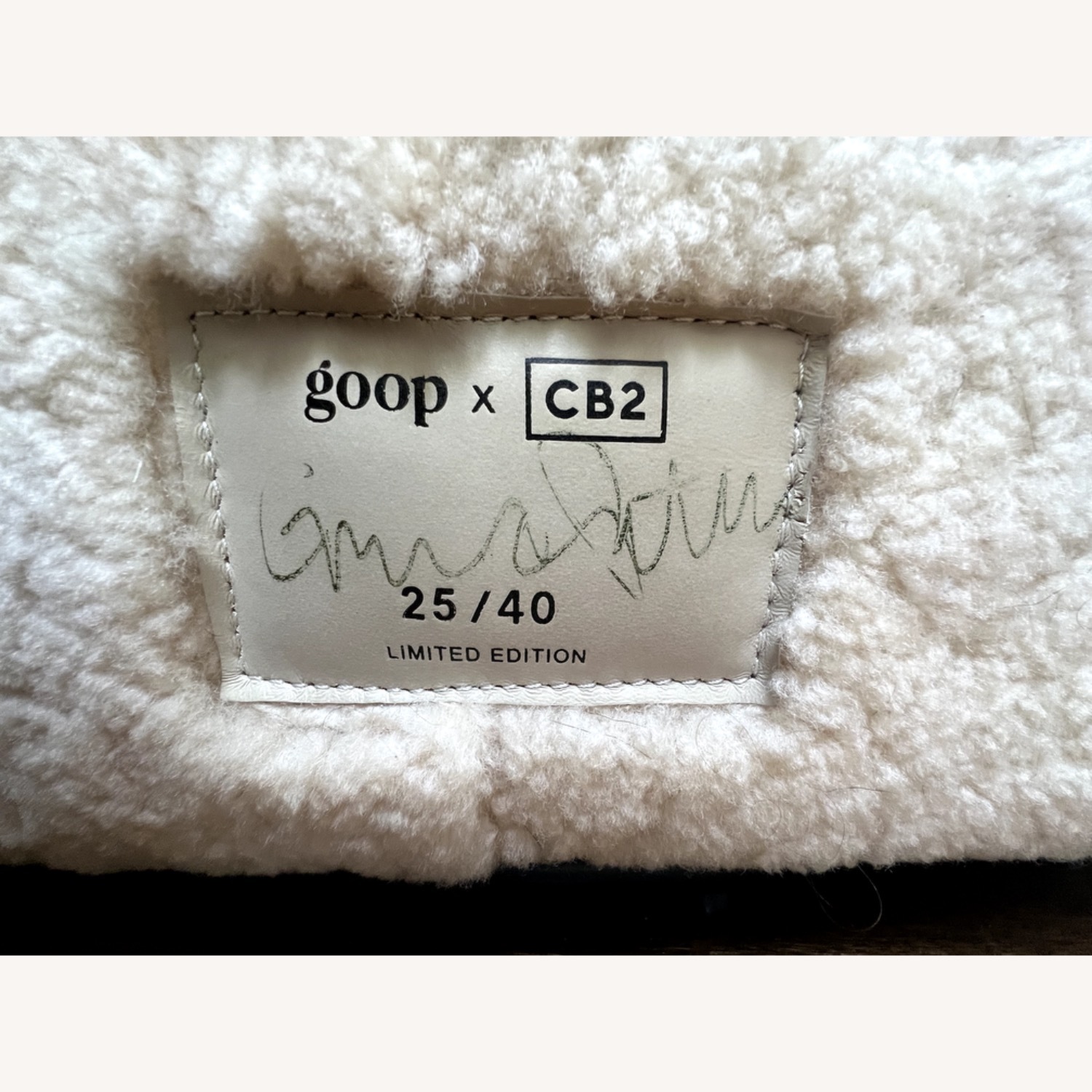 CB2 Gwyneth Shearling Swivel Chair  - image-4