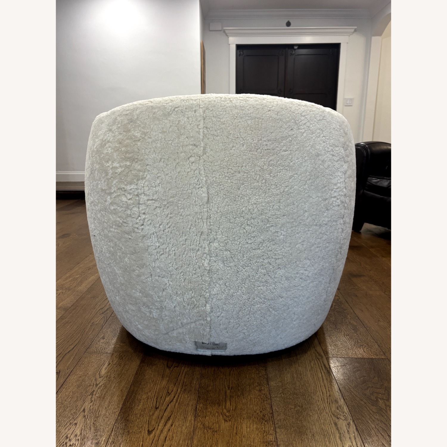 CB2 Gwyneth Shearling Swivel Chair  - image-16