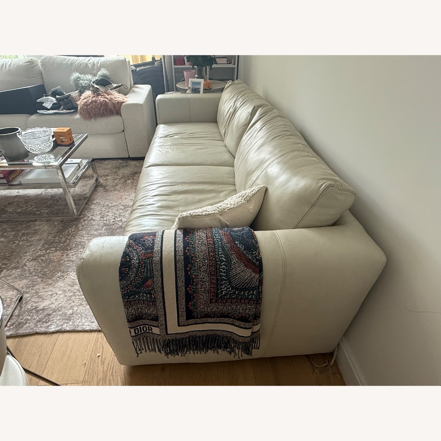 Safavieh Large Leather Sofa - image-3