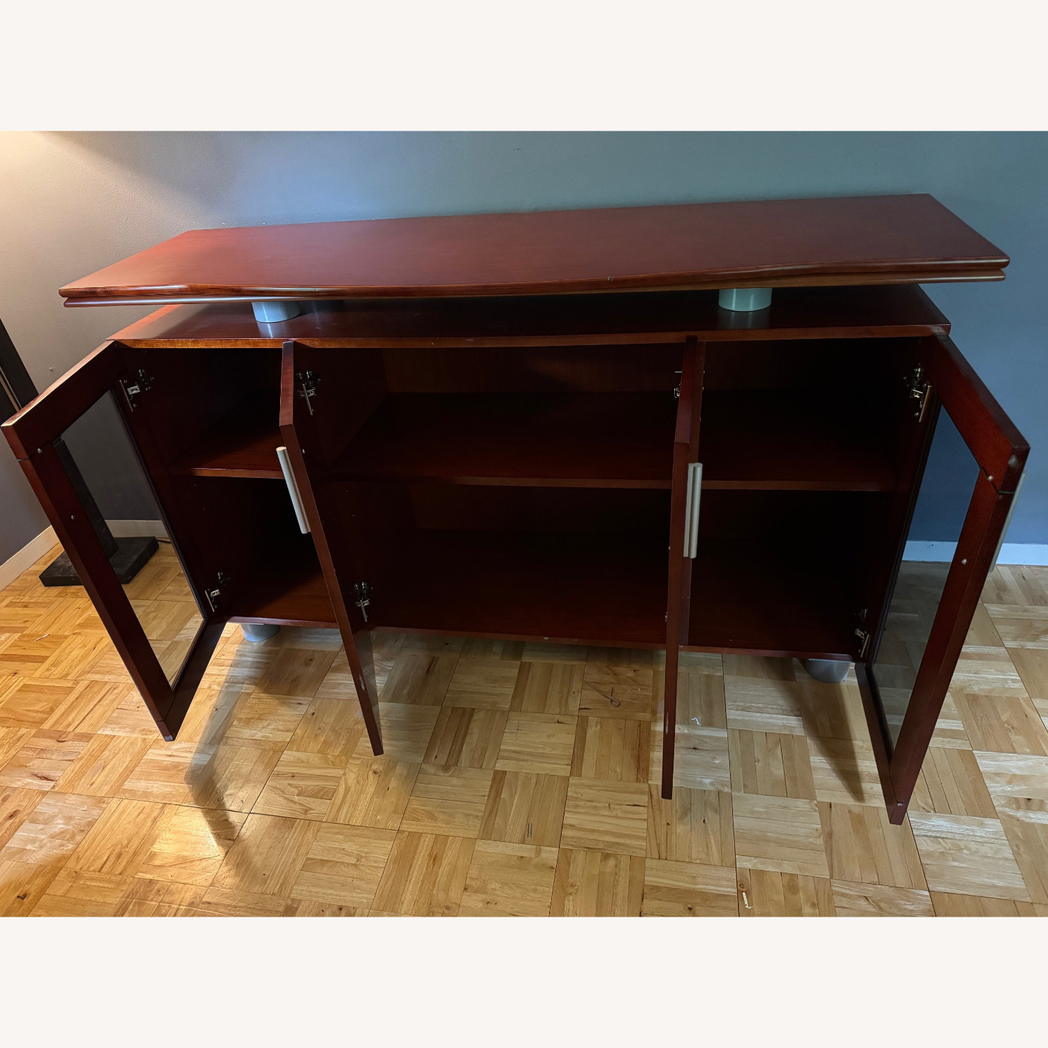 Executive Desk Mobile Pedestal and Credenza - image-5