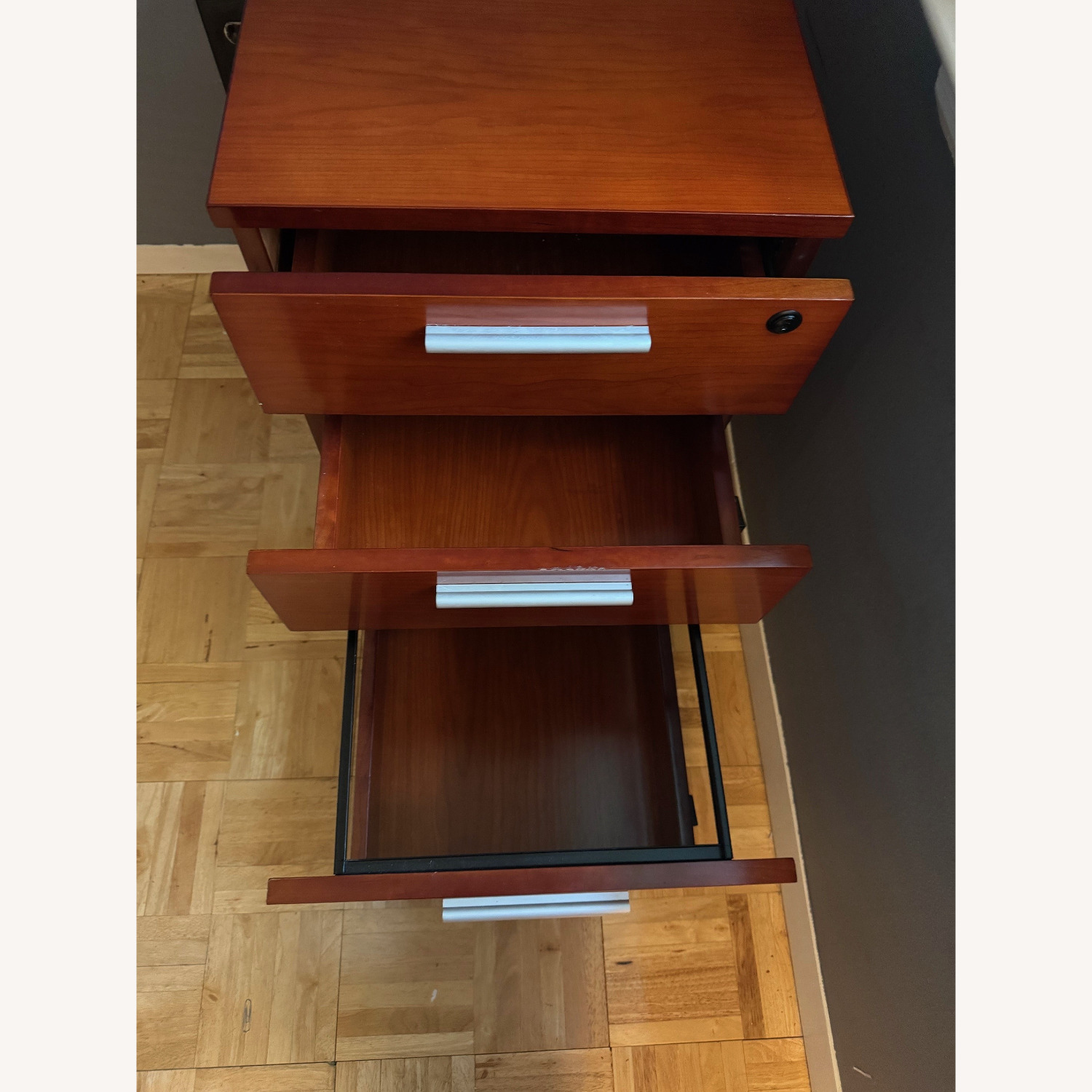Executive Desk Mobile Pedestal and Credenza - image-4