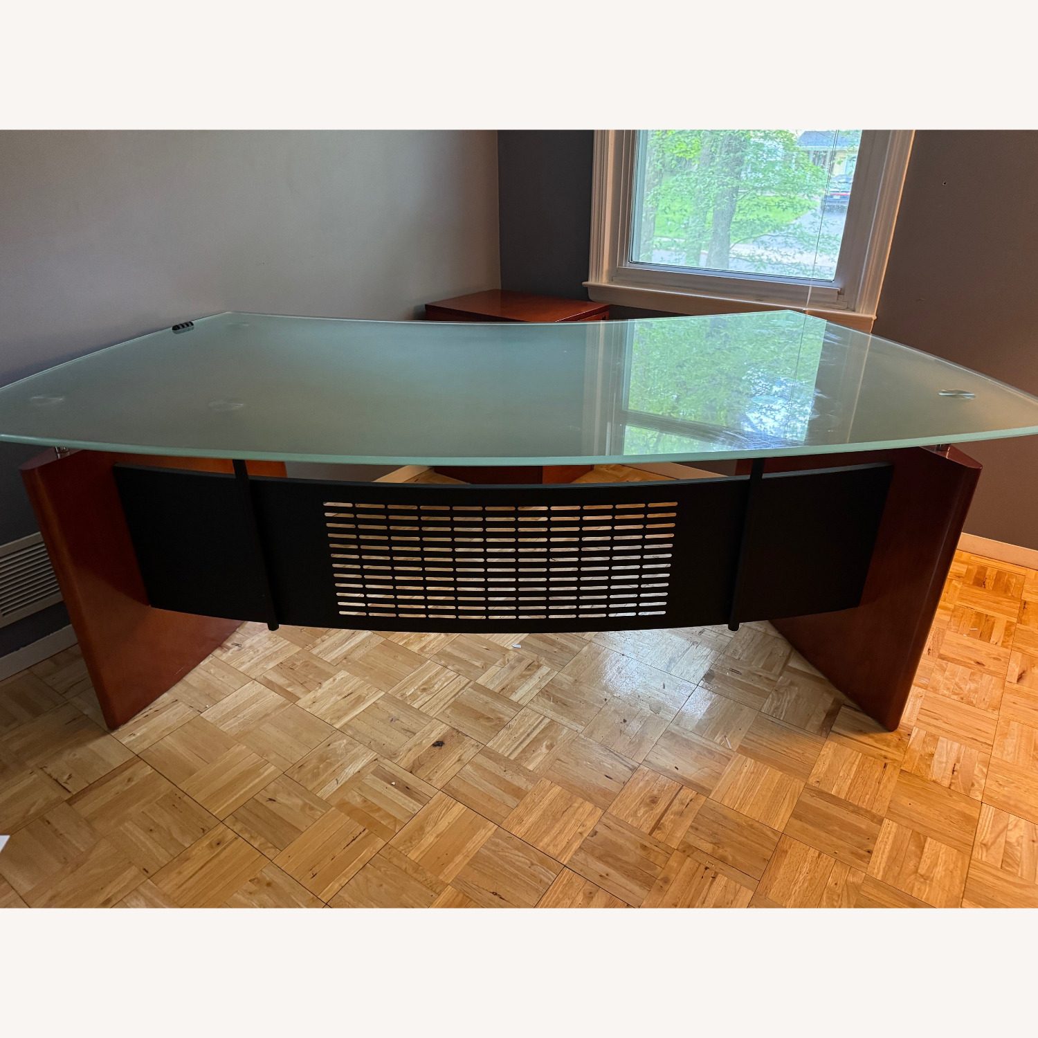 Executive Desk Mobile Pedestal and Credenza - image-1