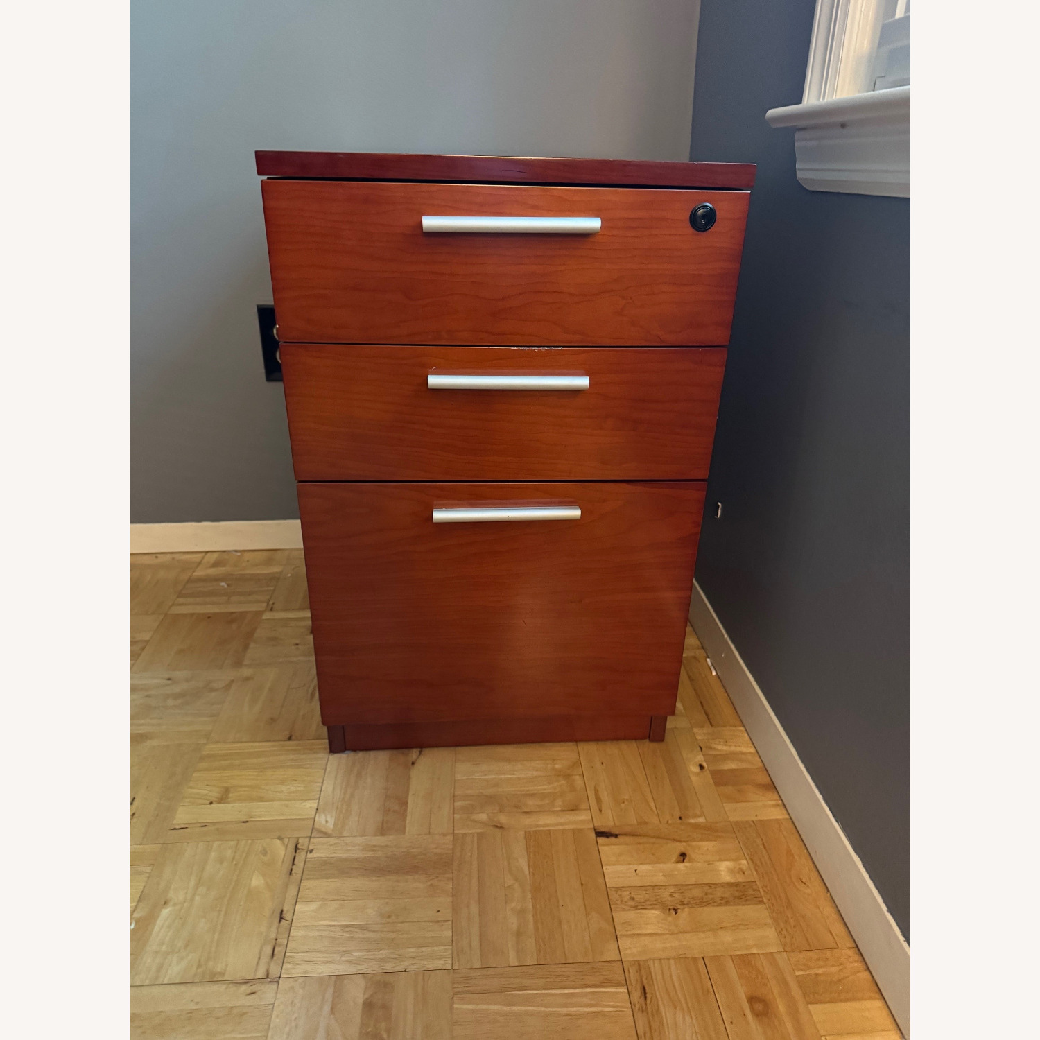 Executive Desk Mobile Pedestal and Credenza - image-3