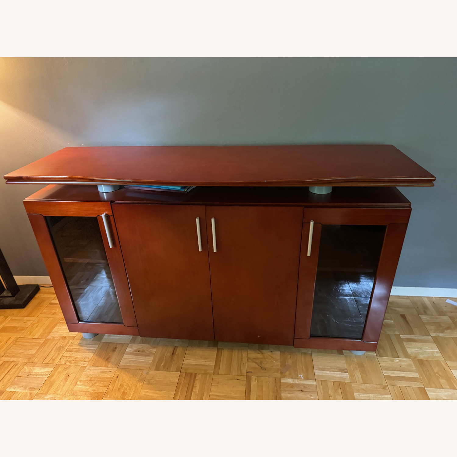 Executive Desk Mobile Pedestal and Credenza - image-7
