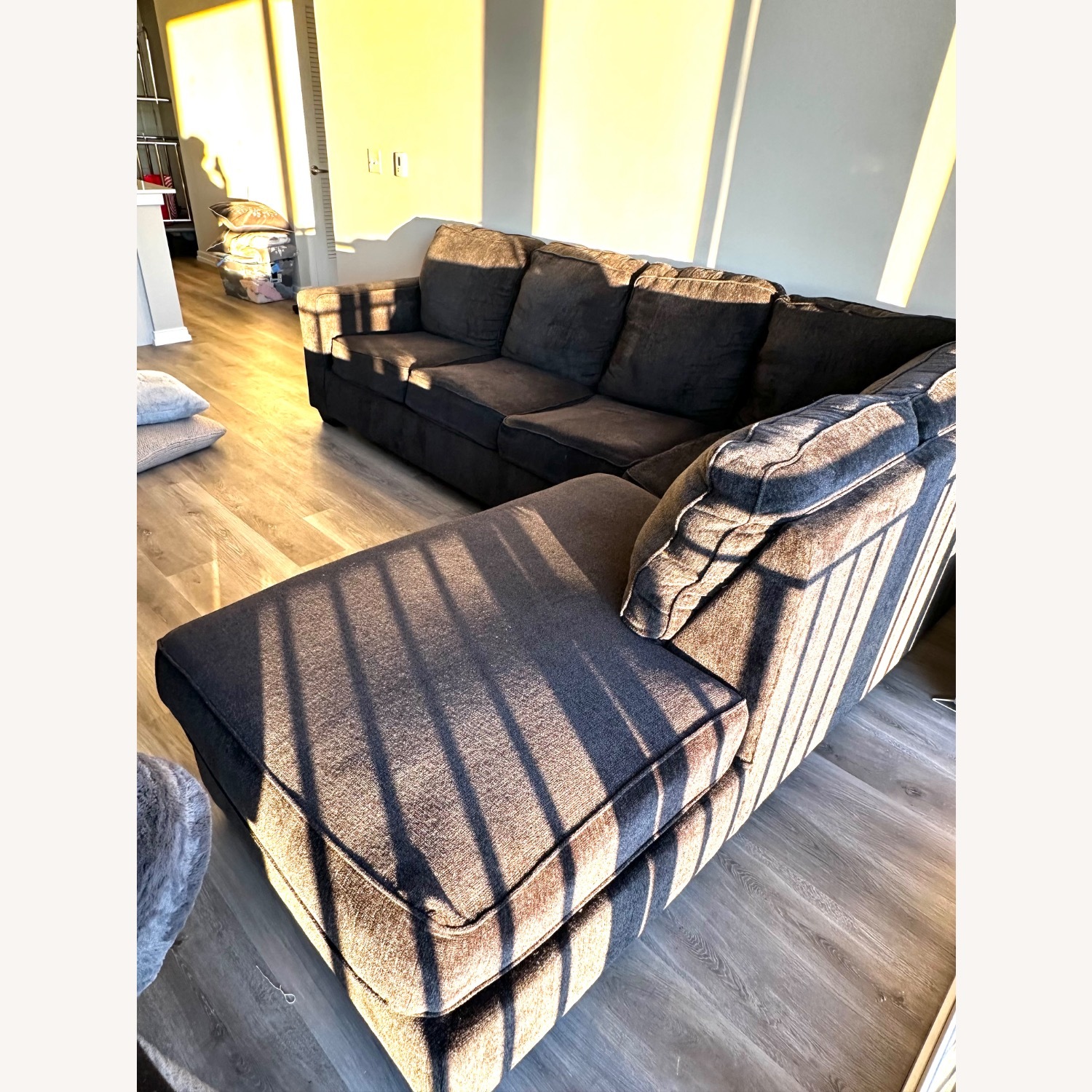 IKEA Charcoal Sectional  - image-2