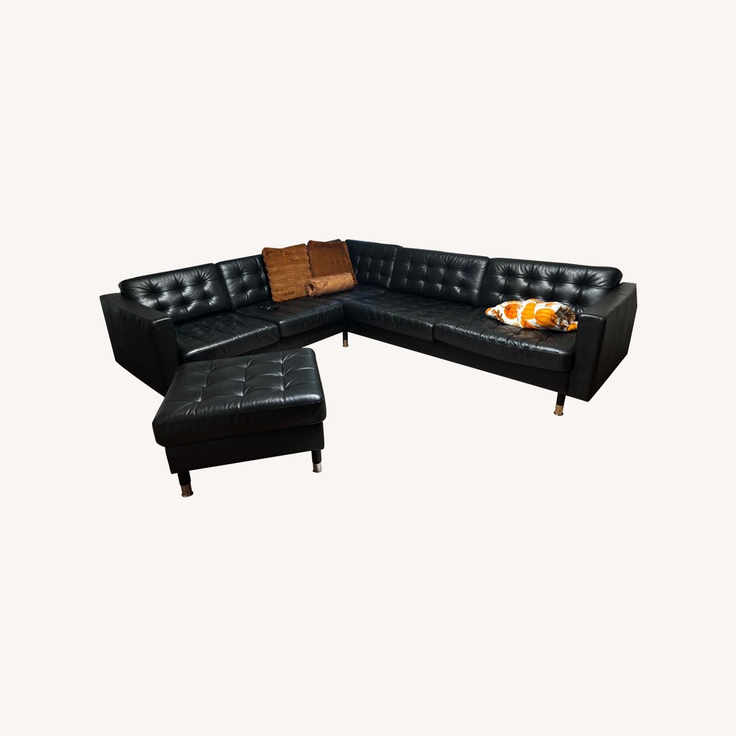 IKEA Morabo Black Sectional Set - image-0