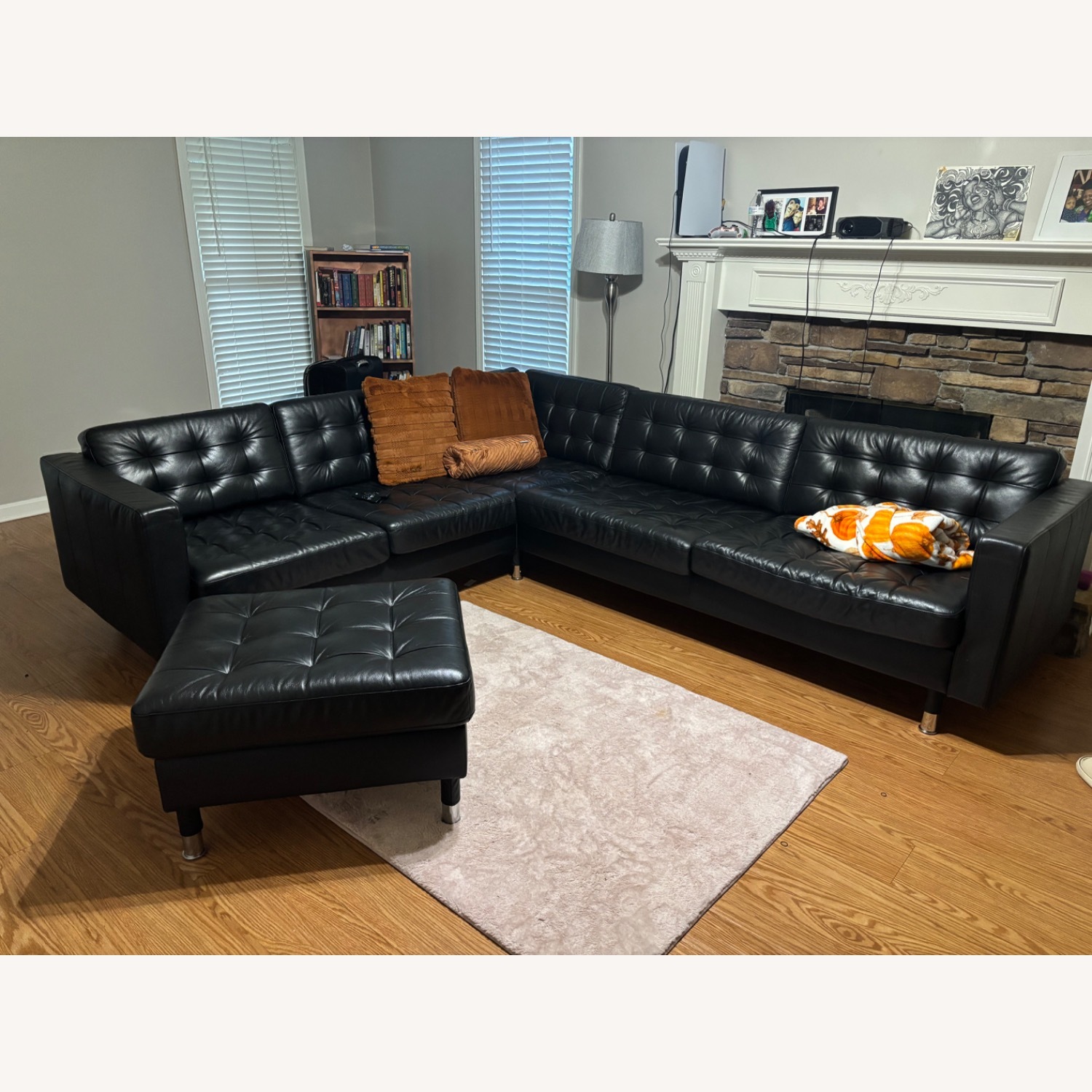 IKEA Morabo Black Sectional Set - image-1