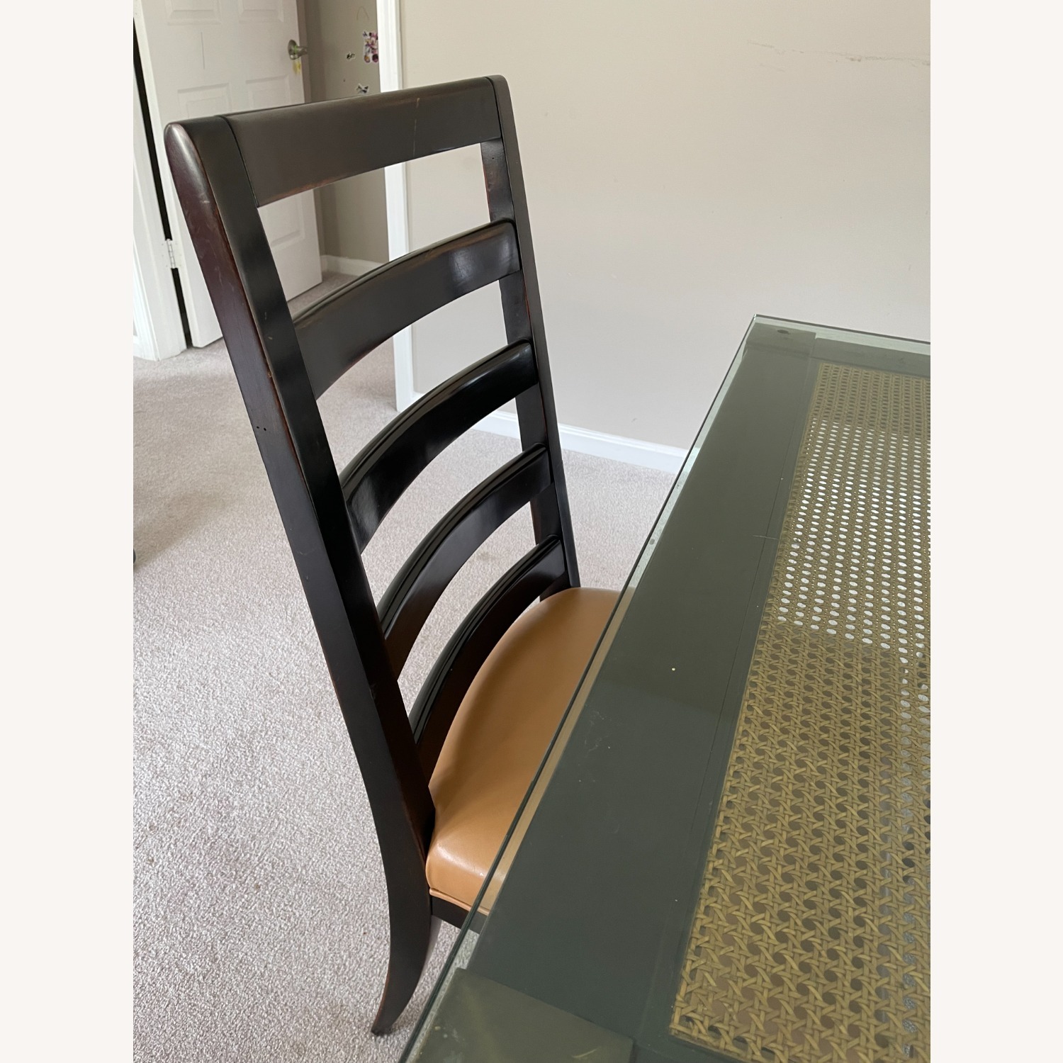 Swaim 96ʺ × 42ʺ Dining Table W 8 Leather Chairs - image-2