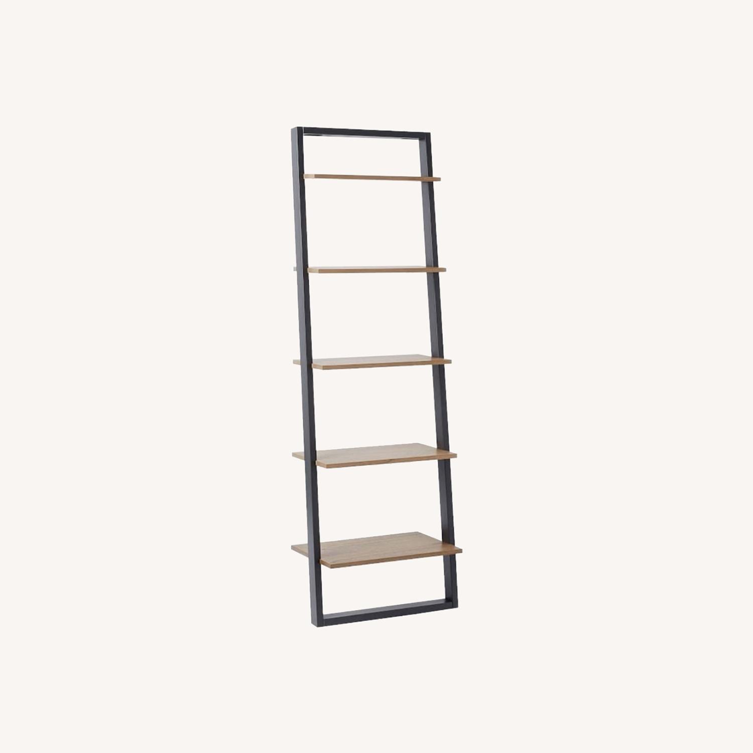 West Elm Ladder Leaning Bookshelf - image-0