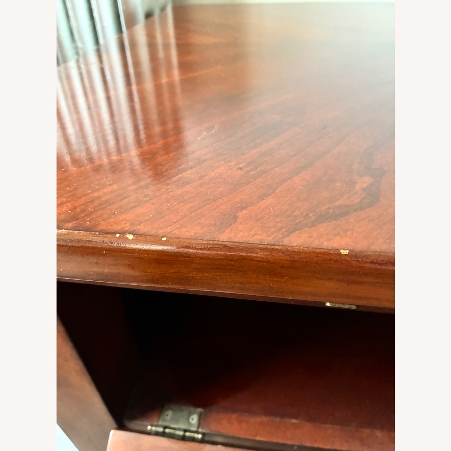 Solid Wood Media Chest w Window Panels - image-5