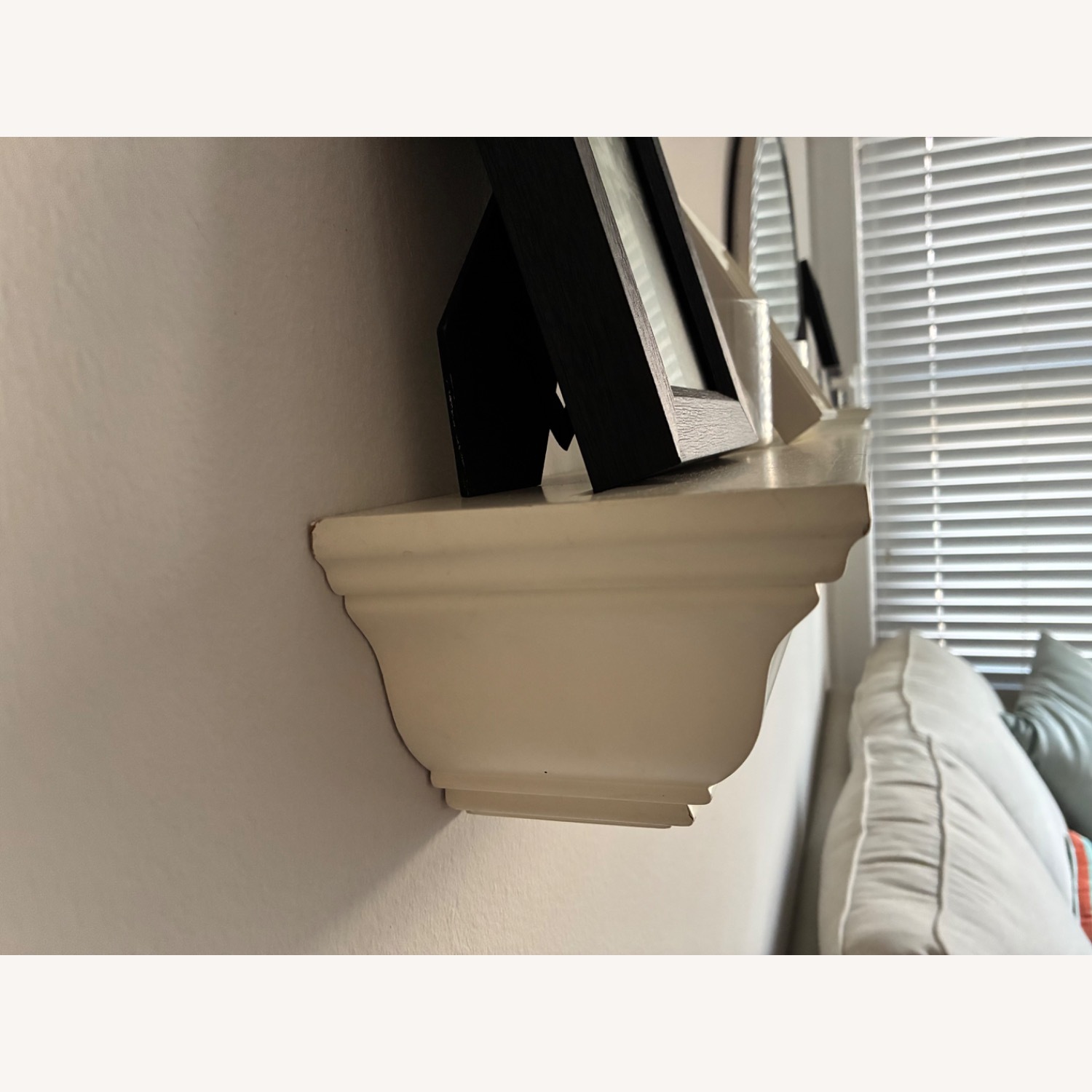 3 Pottery Barn White Floating Shelves  - image-2