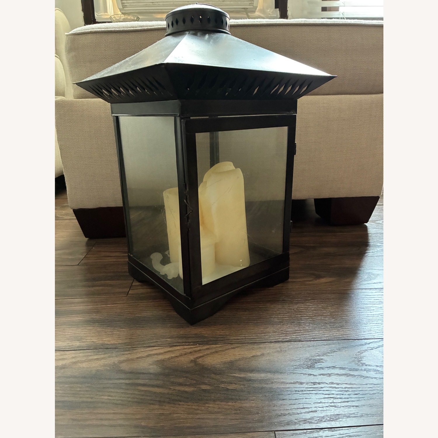 Pottery Barn Metal Candle Lantern - image-2