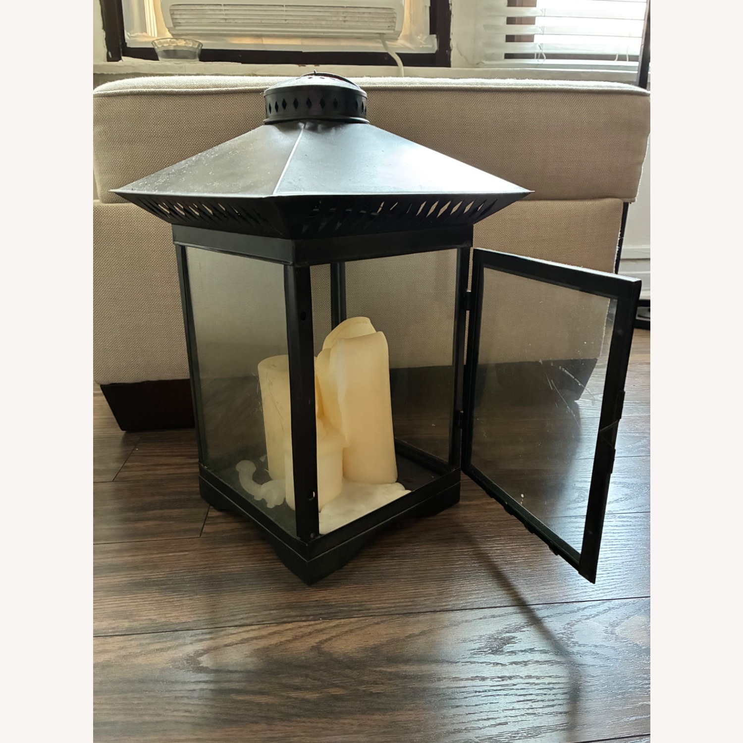 Pottery Barn Metal Candle Lantern - image-1