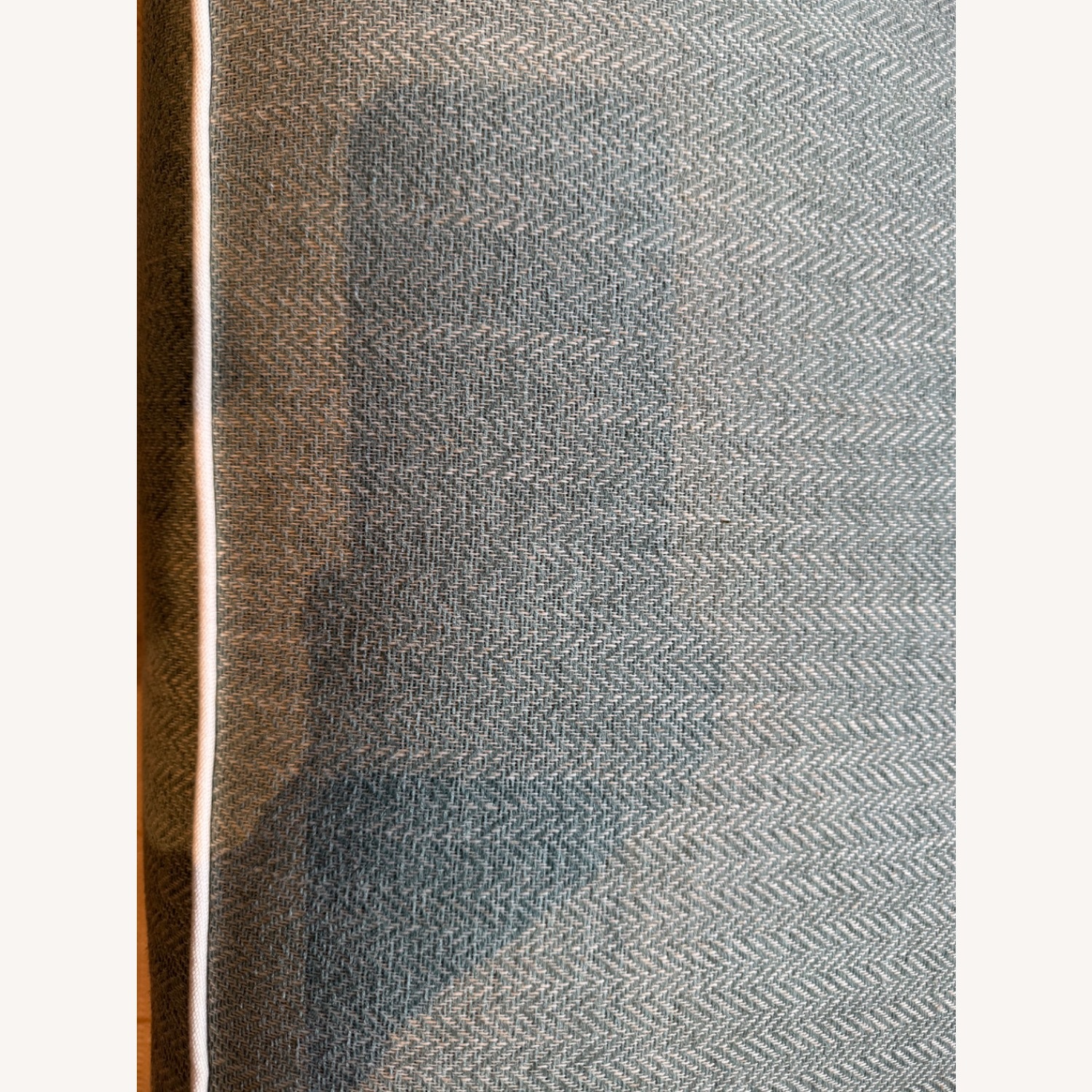  Reupholstered Sectional Light Green Couch - image-2