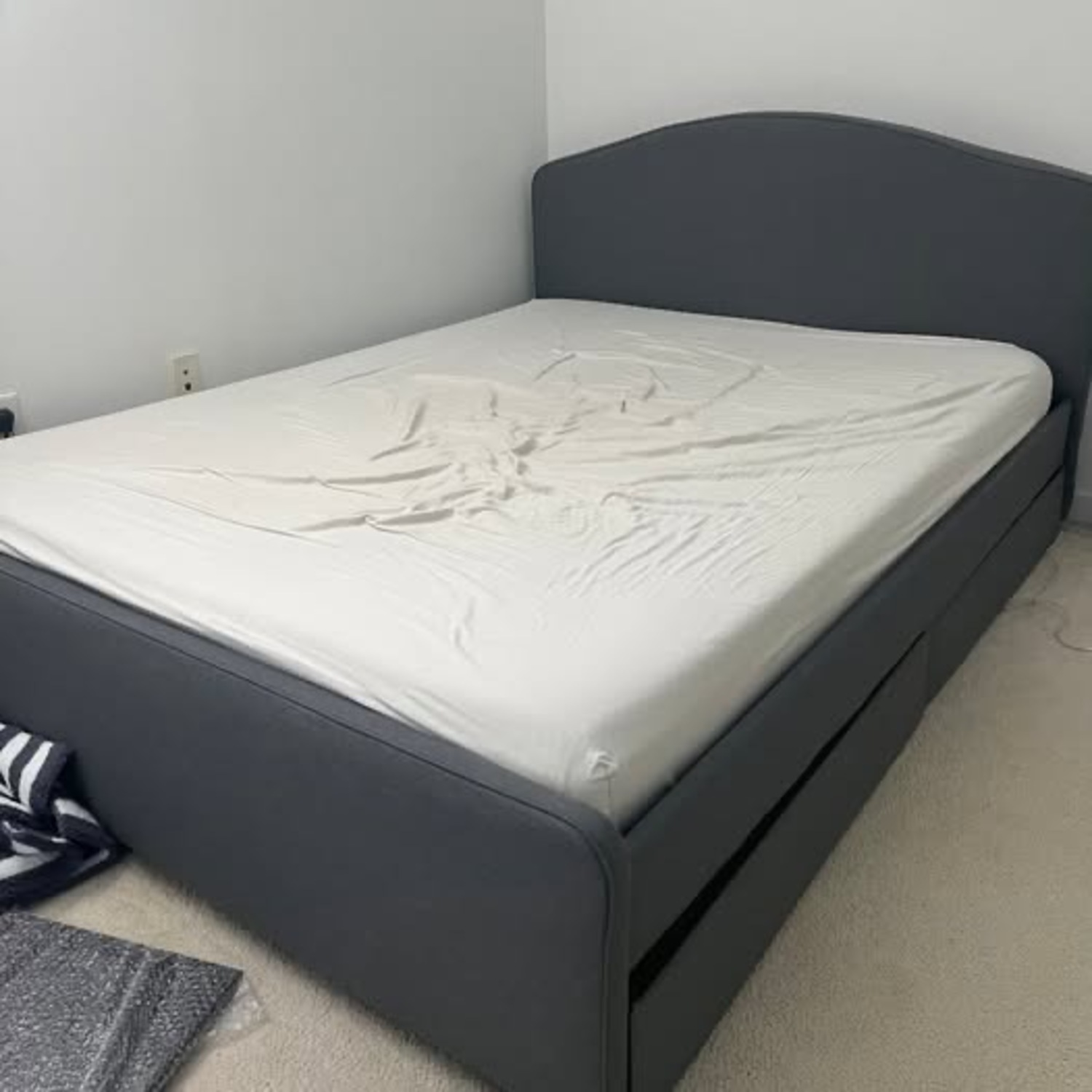 IKEA Hauga Dark Gray Fabric Bed  - image-2