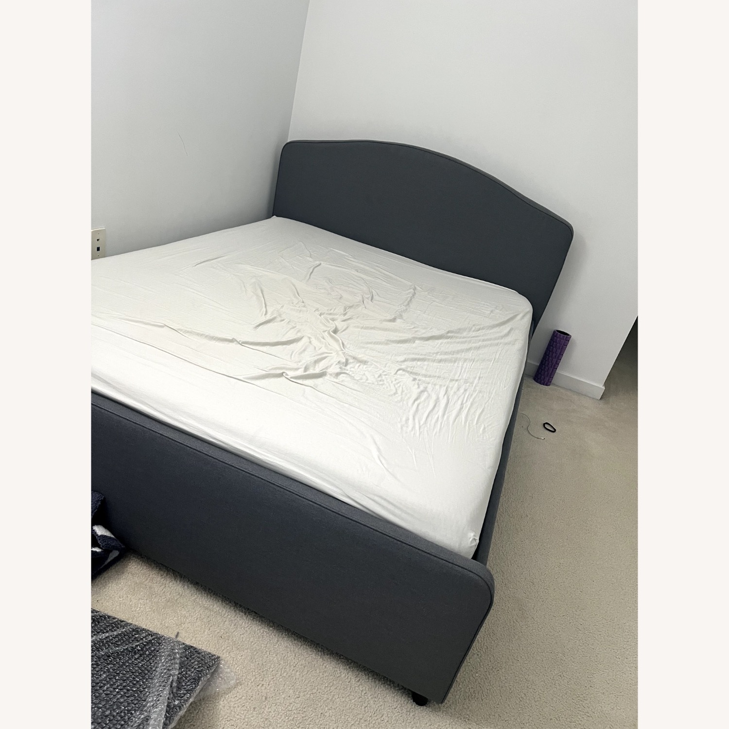 IKEA Hauga Dark Gray Fabric Bed  - image-3