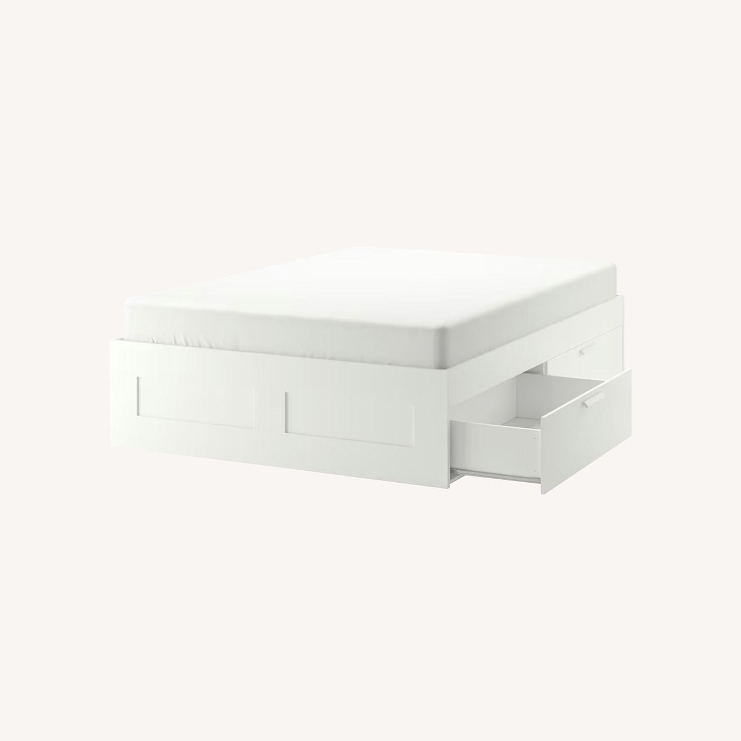 IKEA BRIMNES Queen Bed Frame - image-0