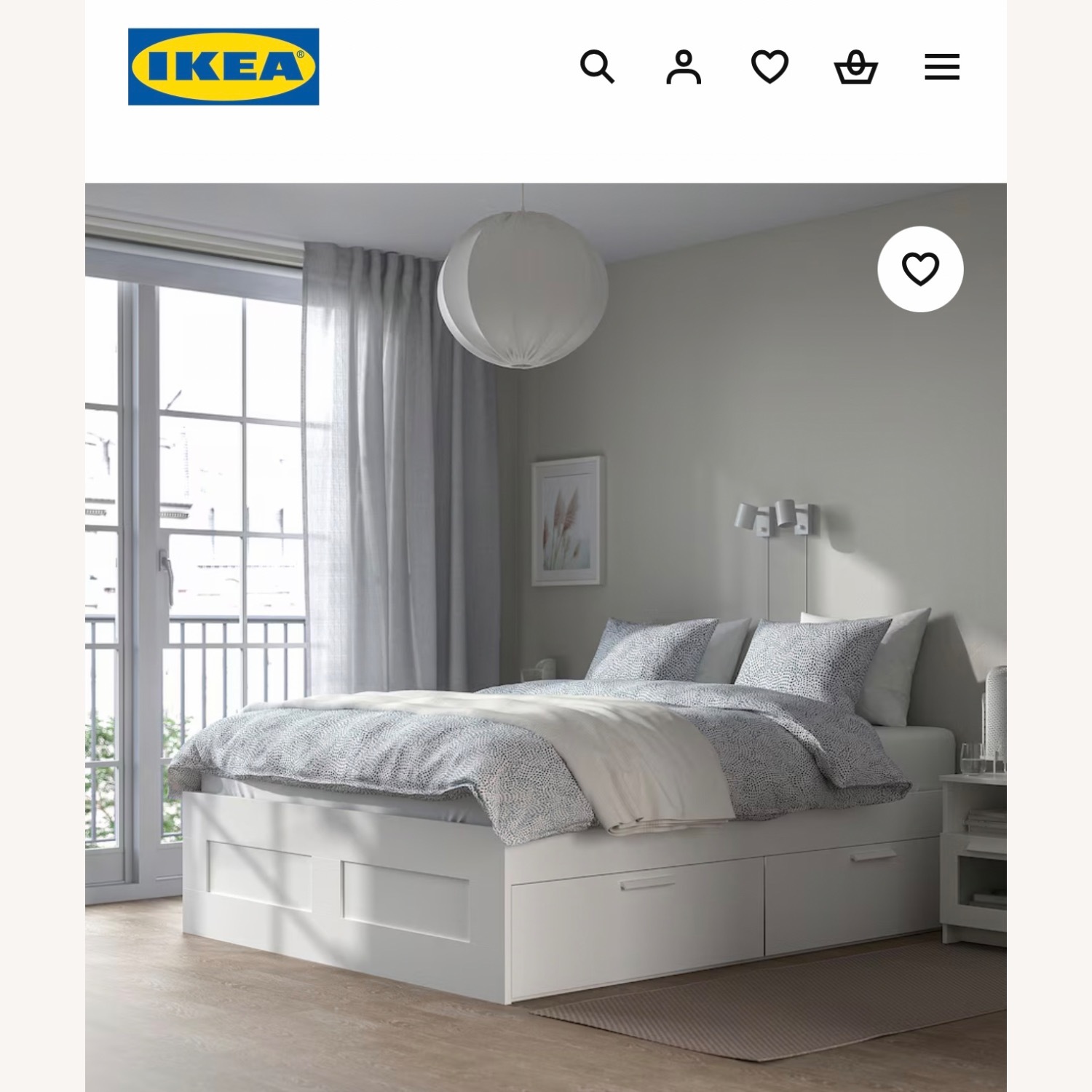 IKEA BRIMNES Queen Bed Frame - image-3