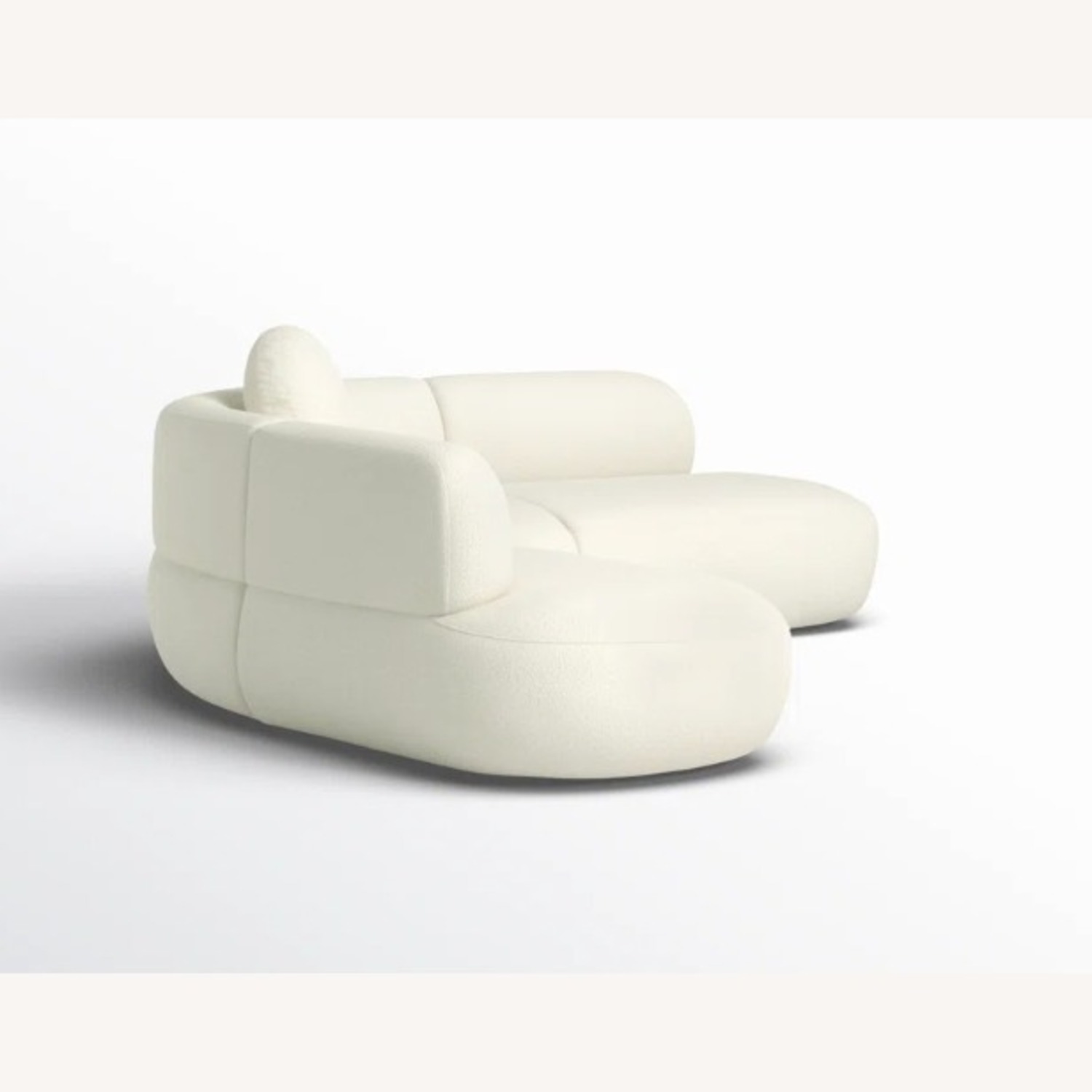 Wade Logan Basem 100" White Modern Sectional - image-4