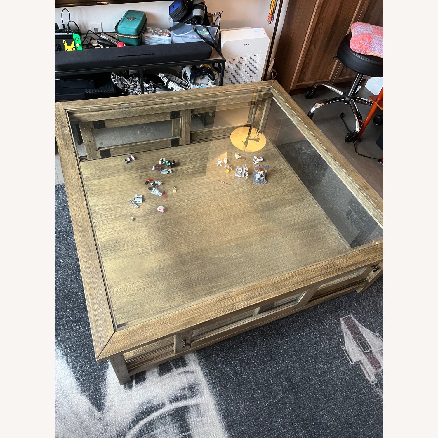 Riverbend Home Glass Display Coffee Table - image-2